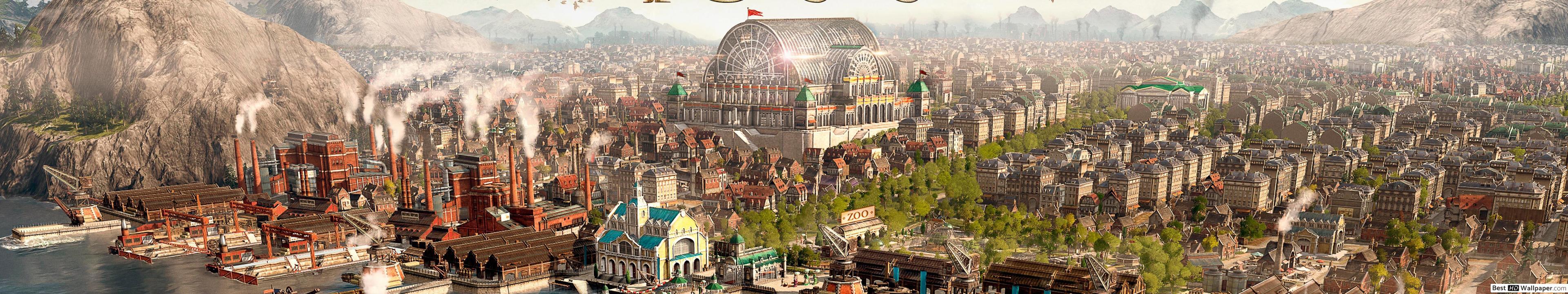 3840x720 Anno 1800 game (2019 game) HD wallpaper download