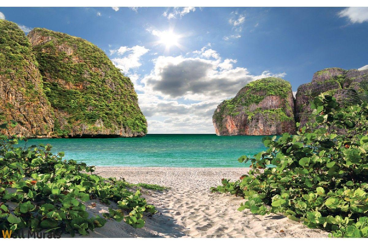 1200x800 Wallpaper mural beautiful view of the beach
