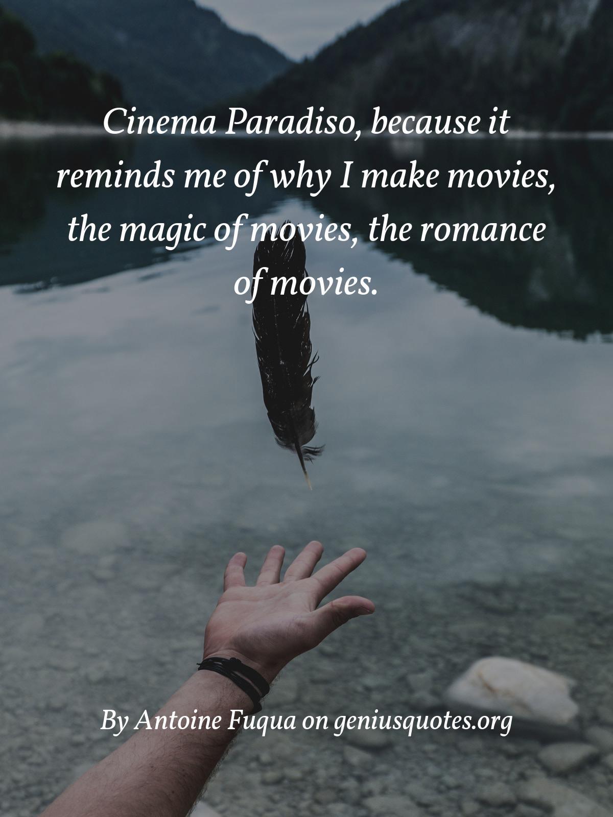 1200x1600 Quote:Cinema Paradiso, because it reminds me