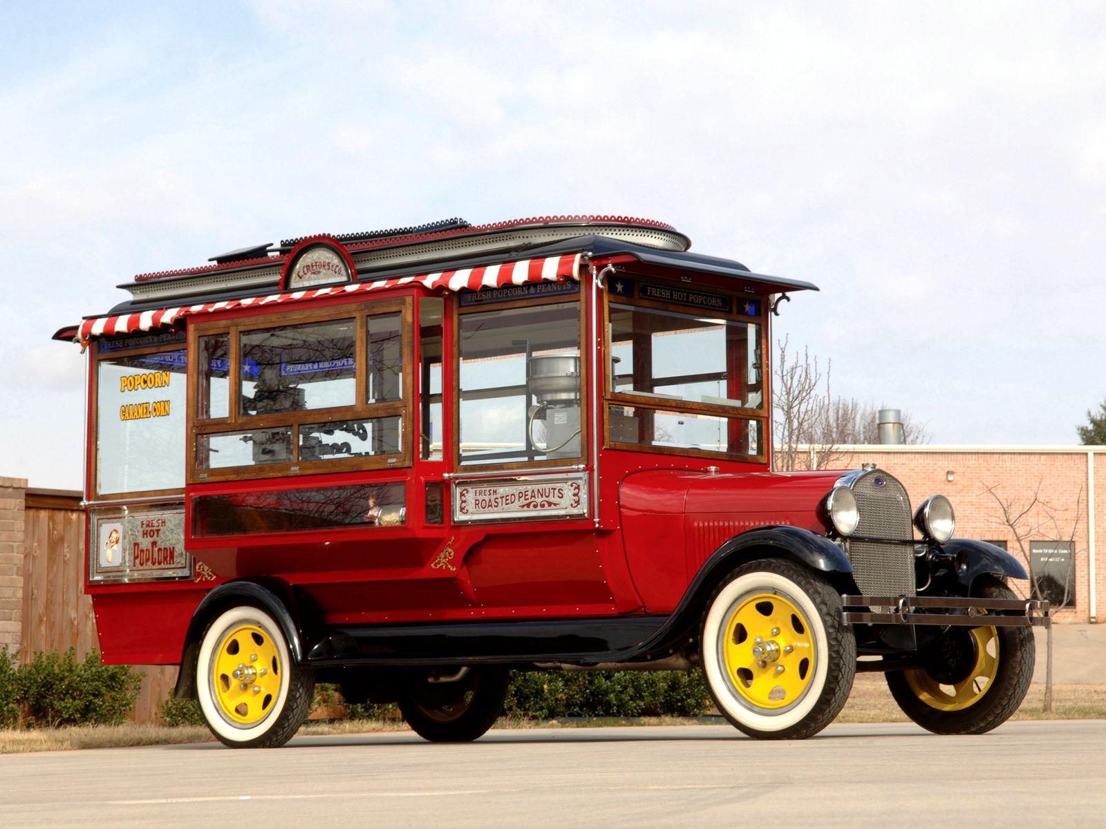 1600x1200 Ford Model AA Popcorn Truck Cretors Retro Food Fg Wallpaper