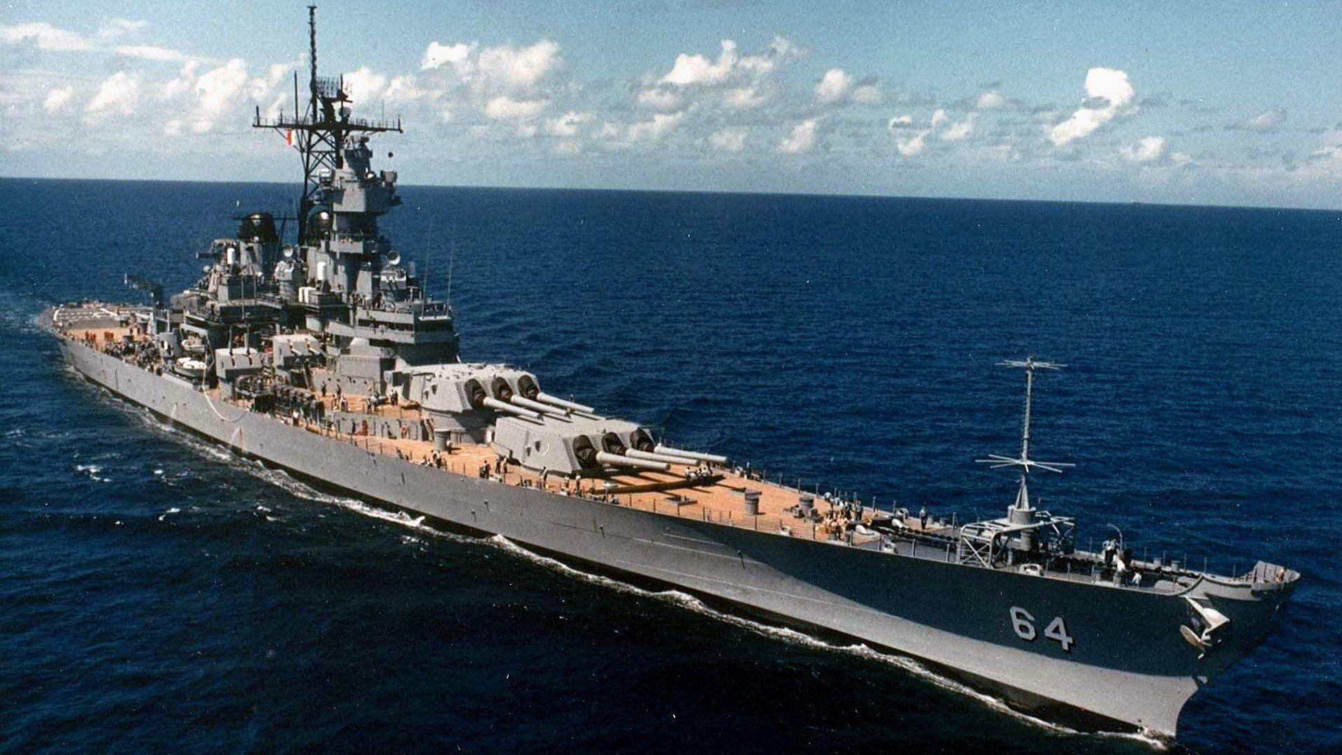 1920x1080 USS Wisconsin (BB 64) HD Wallpaper