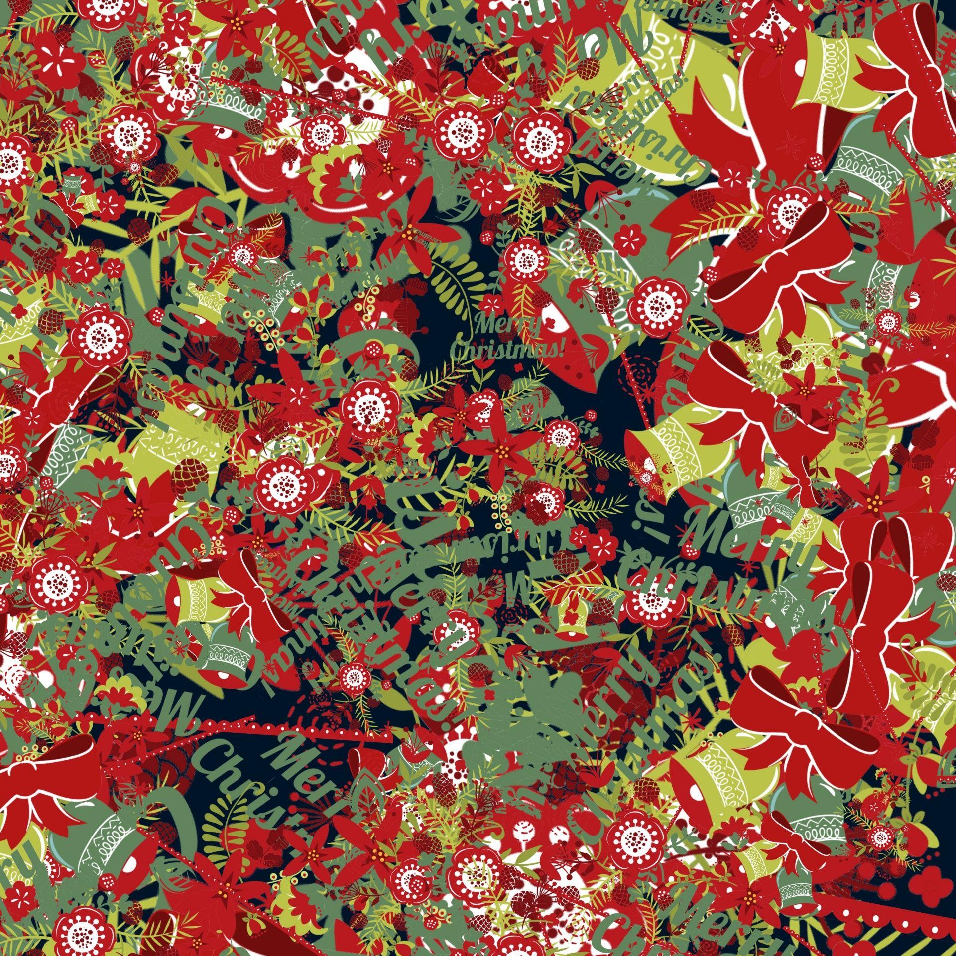 1920x1920 Christmas Collage Background Free Domain Picture