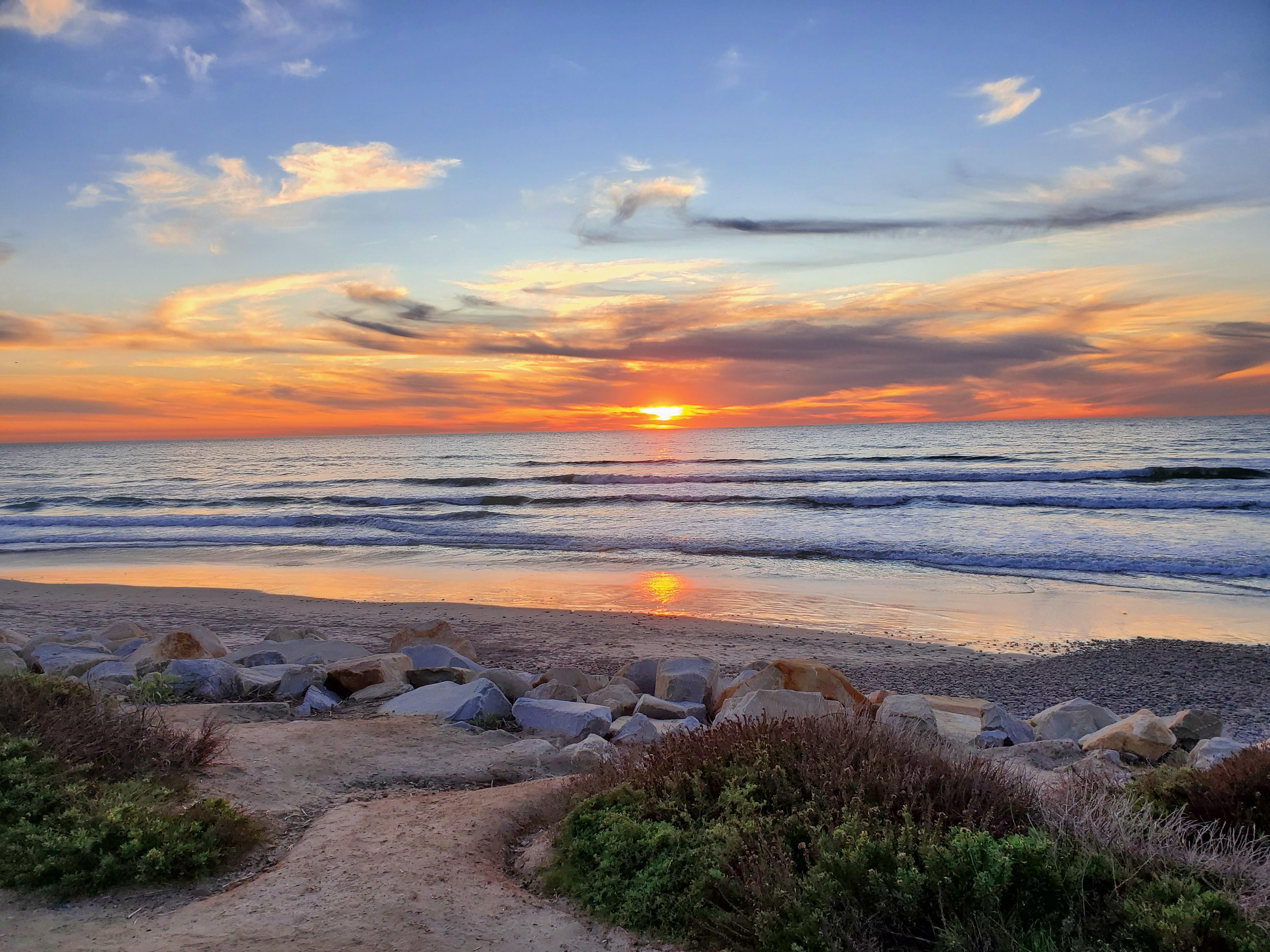 4032x3024 Torrey Pines Beach Jolla, CA 4K wallpaper