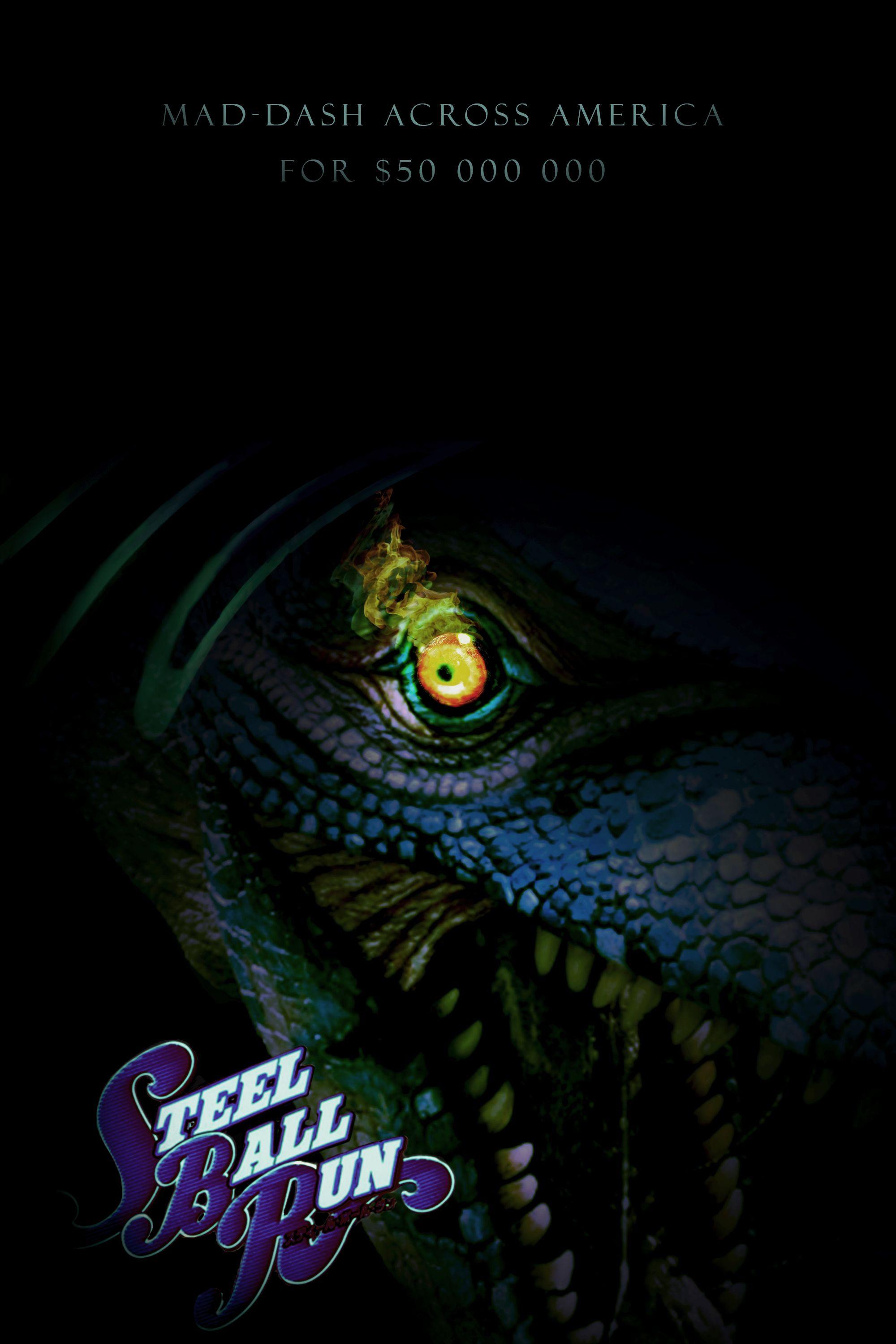 2000x3000 Fanart Steel Ball Run movie poster ft. Diego Brando and Scary