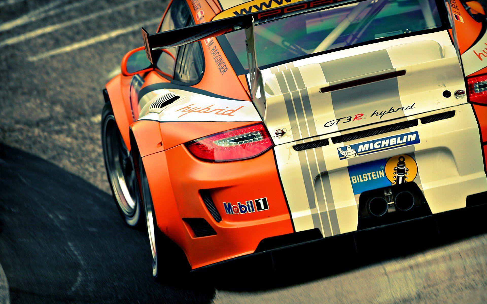 1920x1200 Porsche orange Hybrid vehicles Porsche GT3 Cup Michelin racing