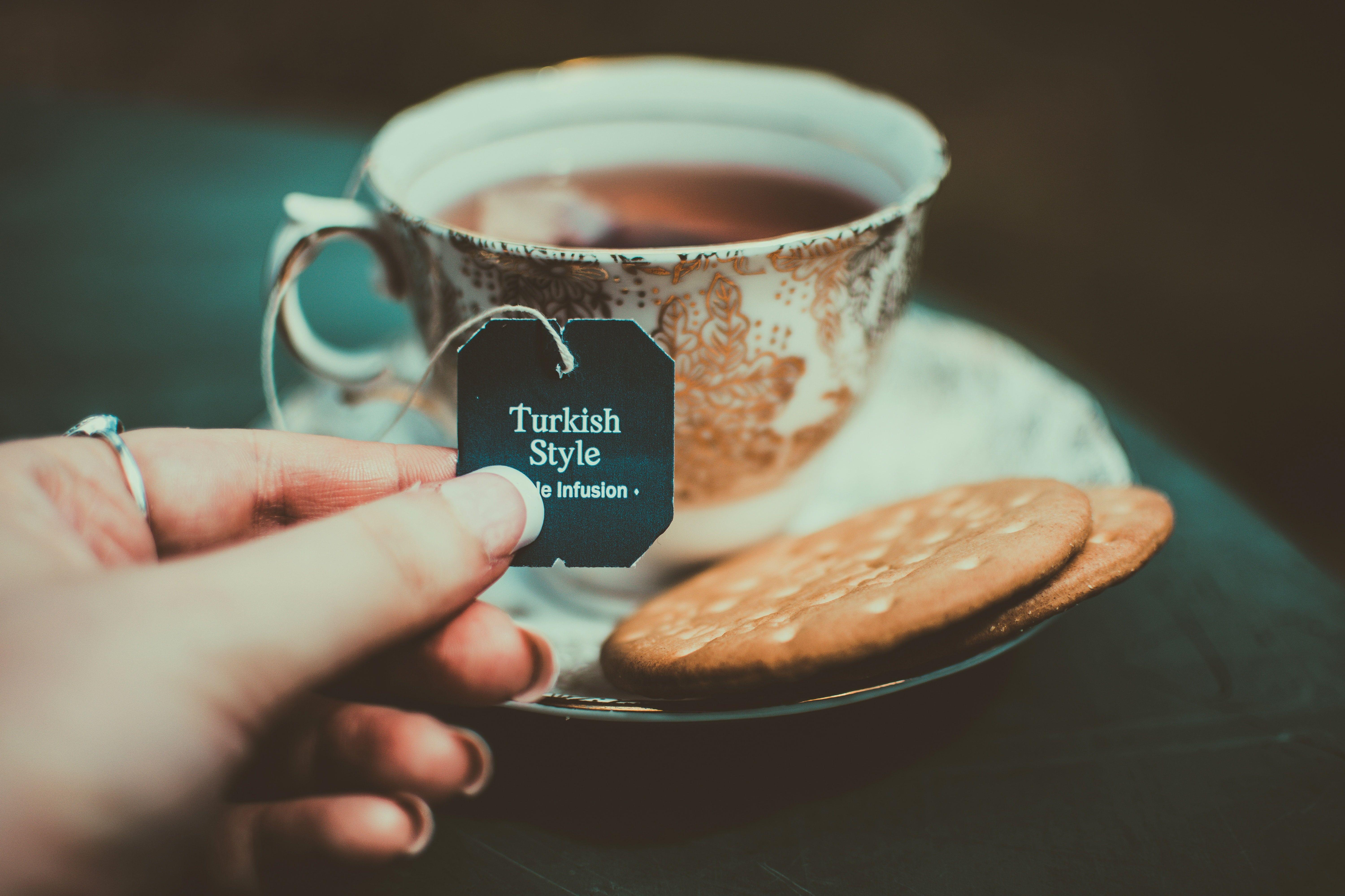 6000x4000 Tea, biscuit, cup, inscription, turkish tea, HD wallpaper