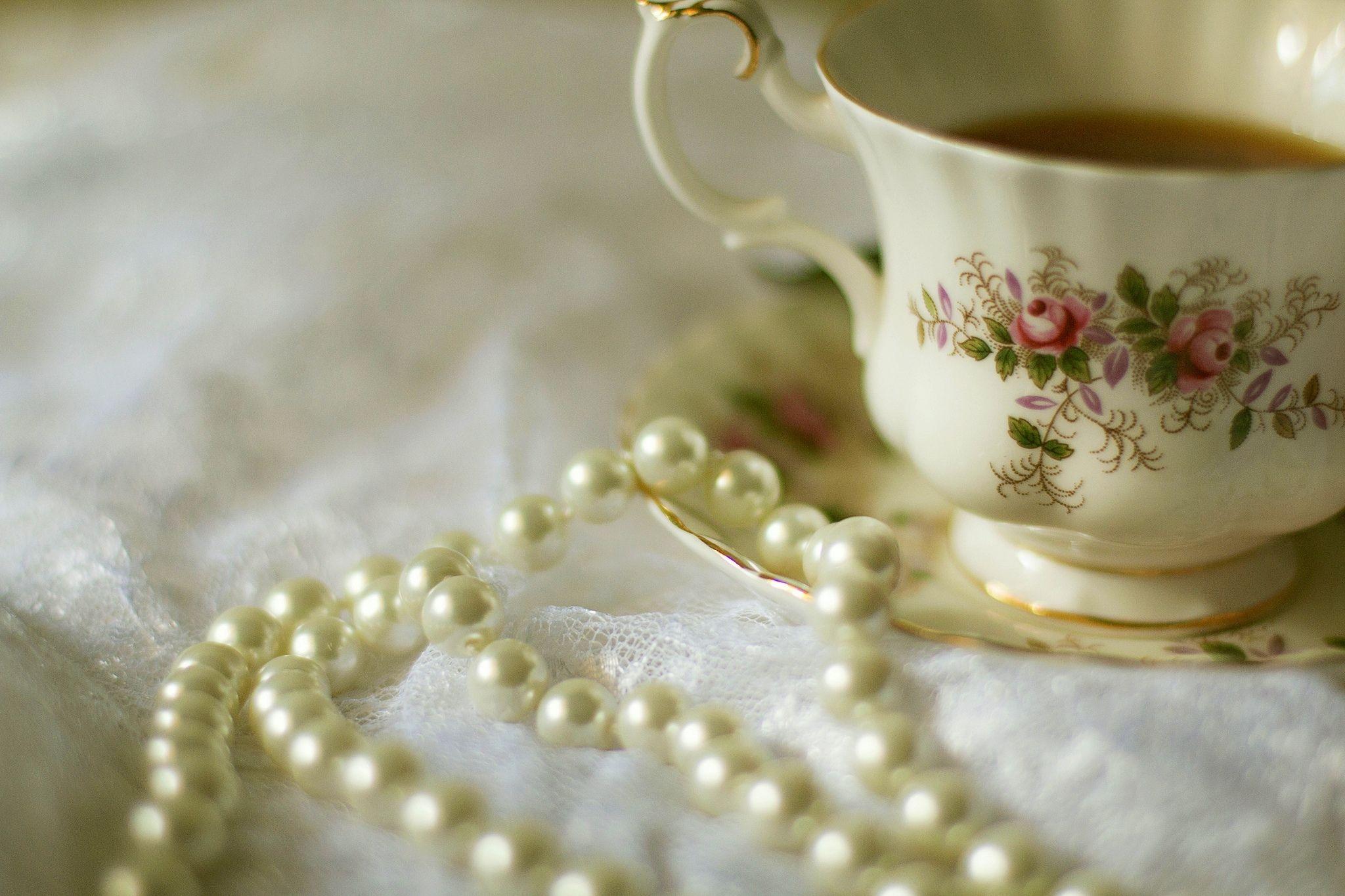 2048x1365 drink, cup, tea, pearls wallpaper