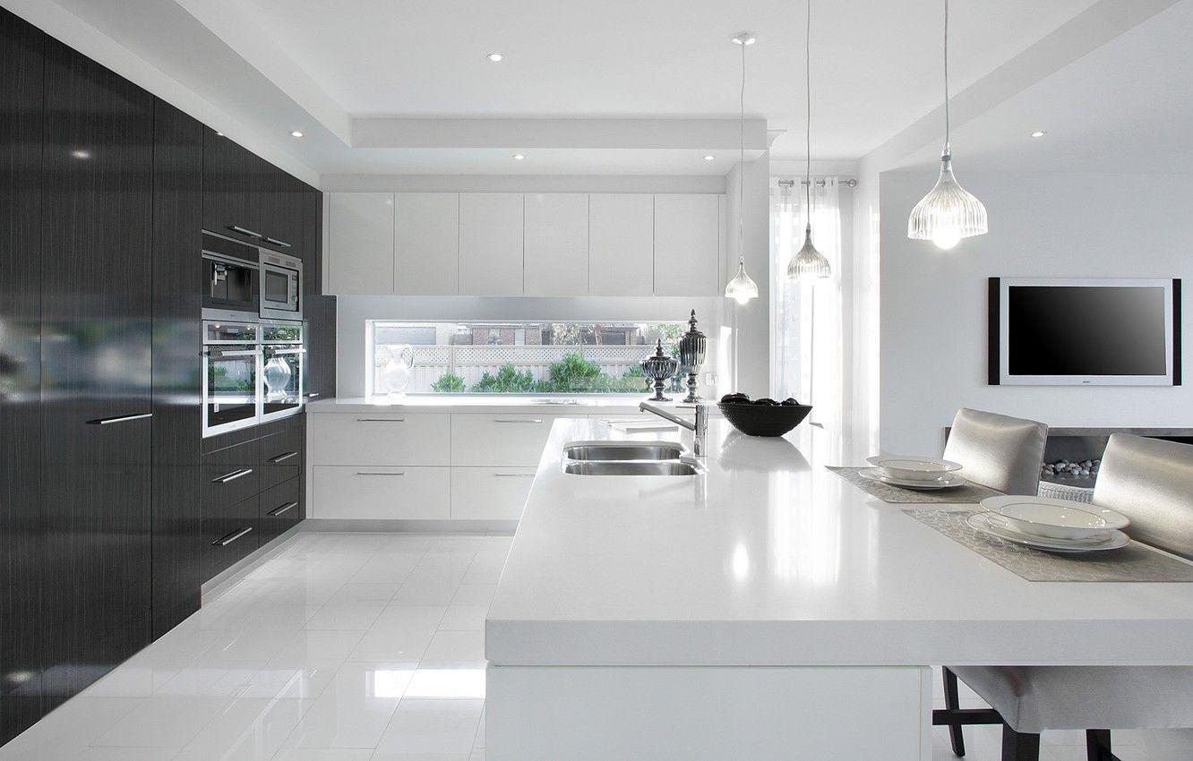 1332x850 White Kitchen Wallpaper at Kutsko Kitchen