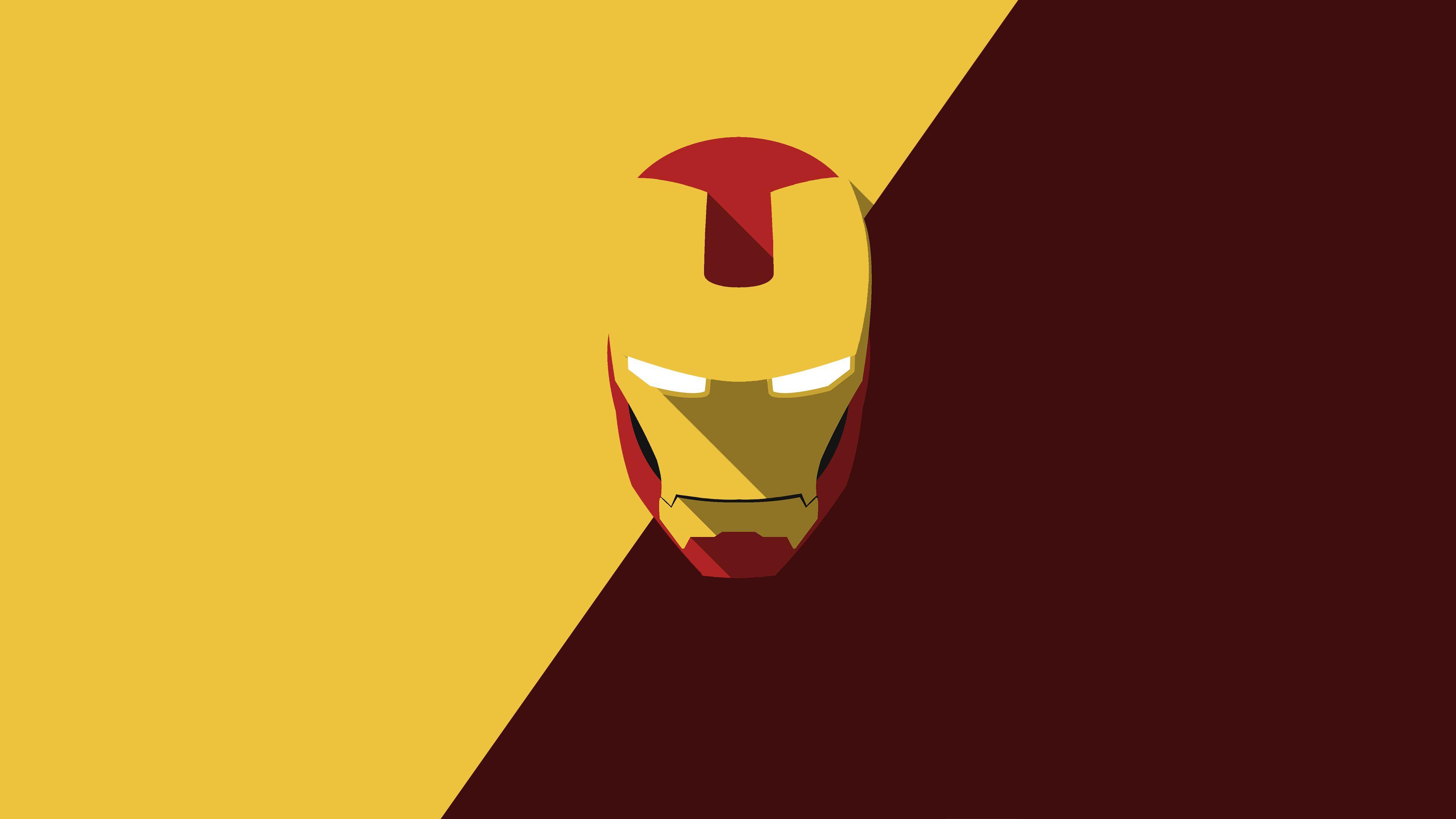 3840x2160 Iron Man Minimalist Wallpaper