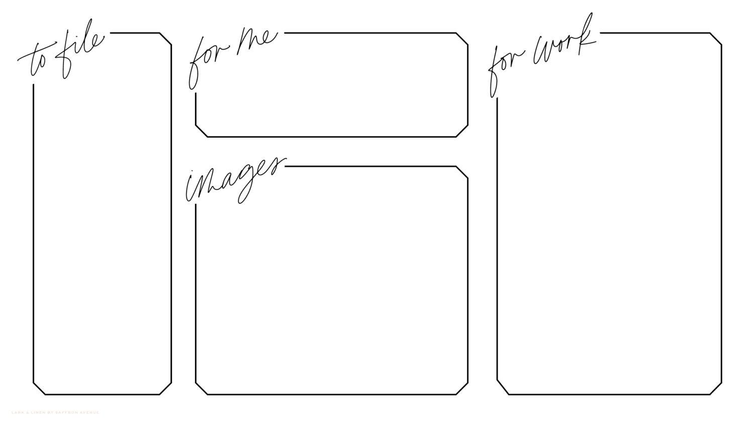 1500x844 The Cutest Way to Organize Your Desktop (for *free*). lark & linen