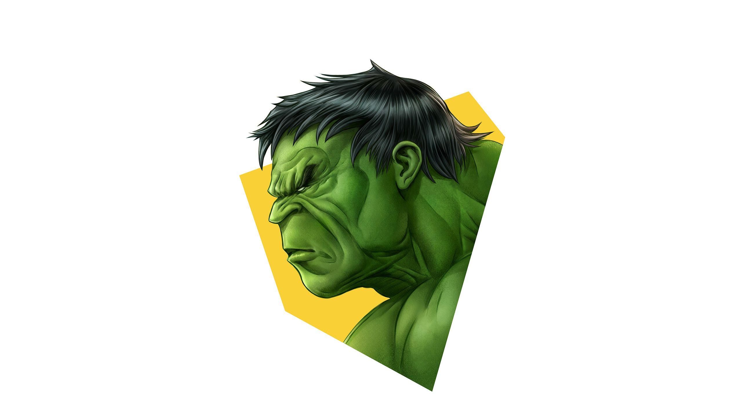 2560x1440 Hulk Simple Minimalism, HD Superheroes, 4k Wallpaper, Image