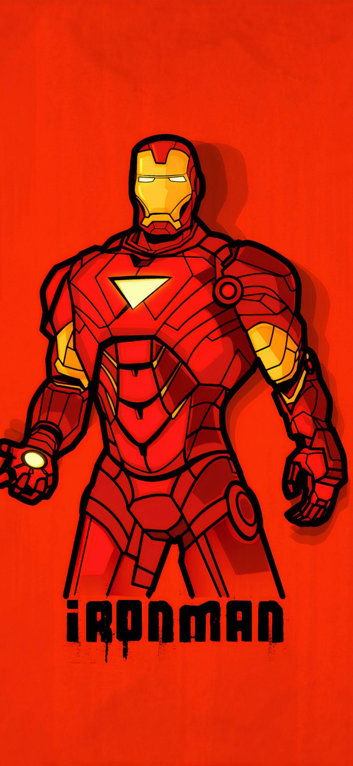 1242x2688 Minimalist Iron Man iPhone XS MAX Wallpaper, HD