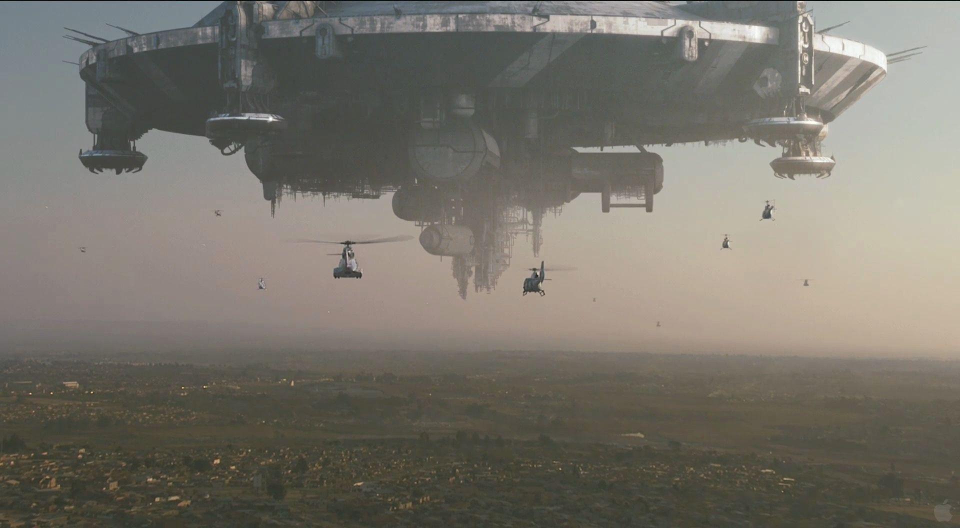 1920x1056 District 9 Wallpaper Alien Motherships Guns Helicopters 9 Photo