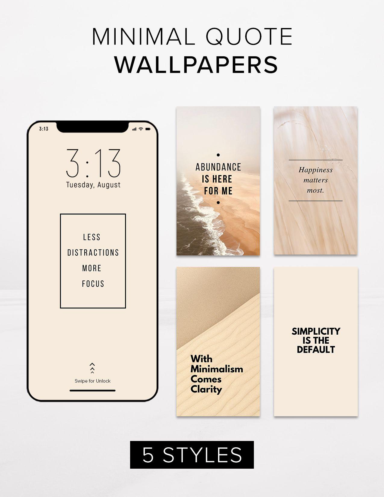 1275x1650 Minimalism Quote Phone Background Wallpaper. Warm. Heal Your Living