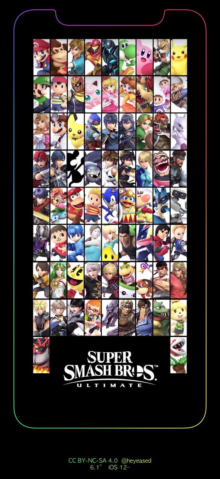 728x1579 Super Smash Bros. Ultimate iPhone XR and Android Wallpaper
