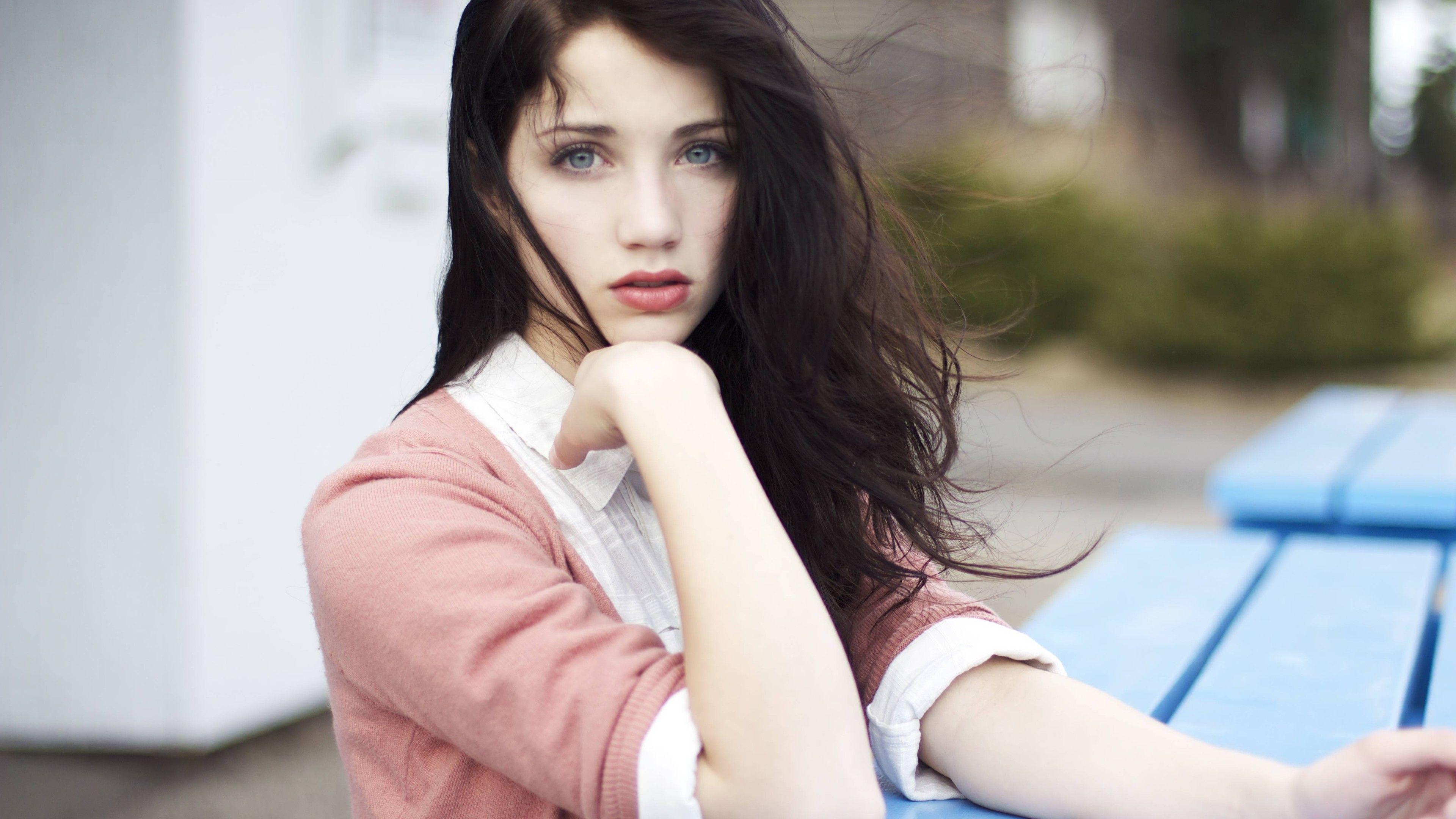 3840x2160 Emily Rudd Blue Eyes 5k 4k HD 4k Wallpaper, Image