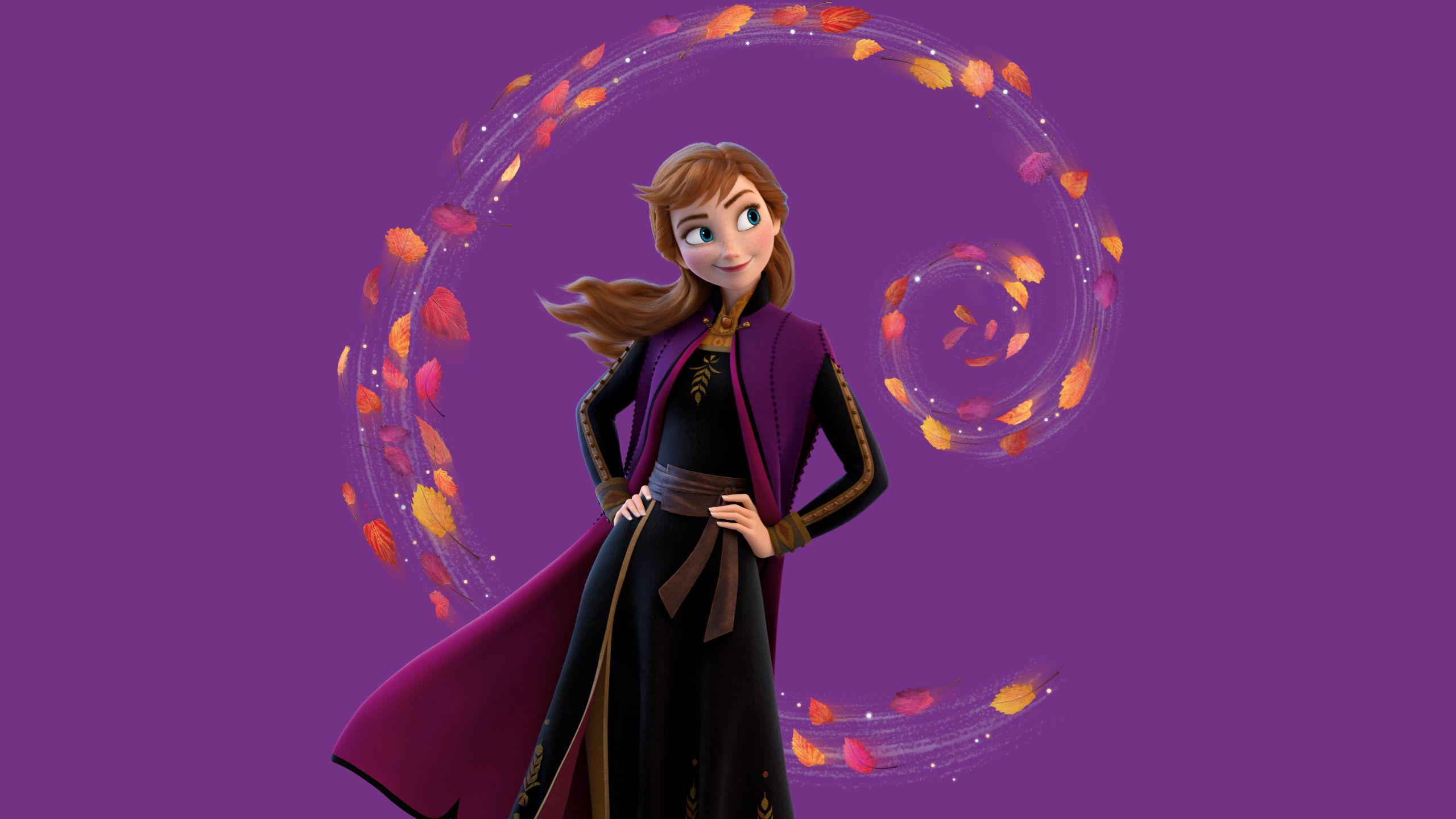 2560x1440 New Frozen 2 HD wallpaper with official clipart