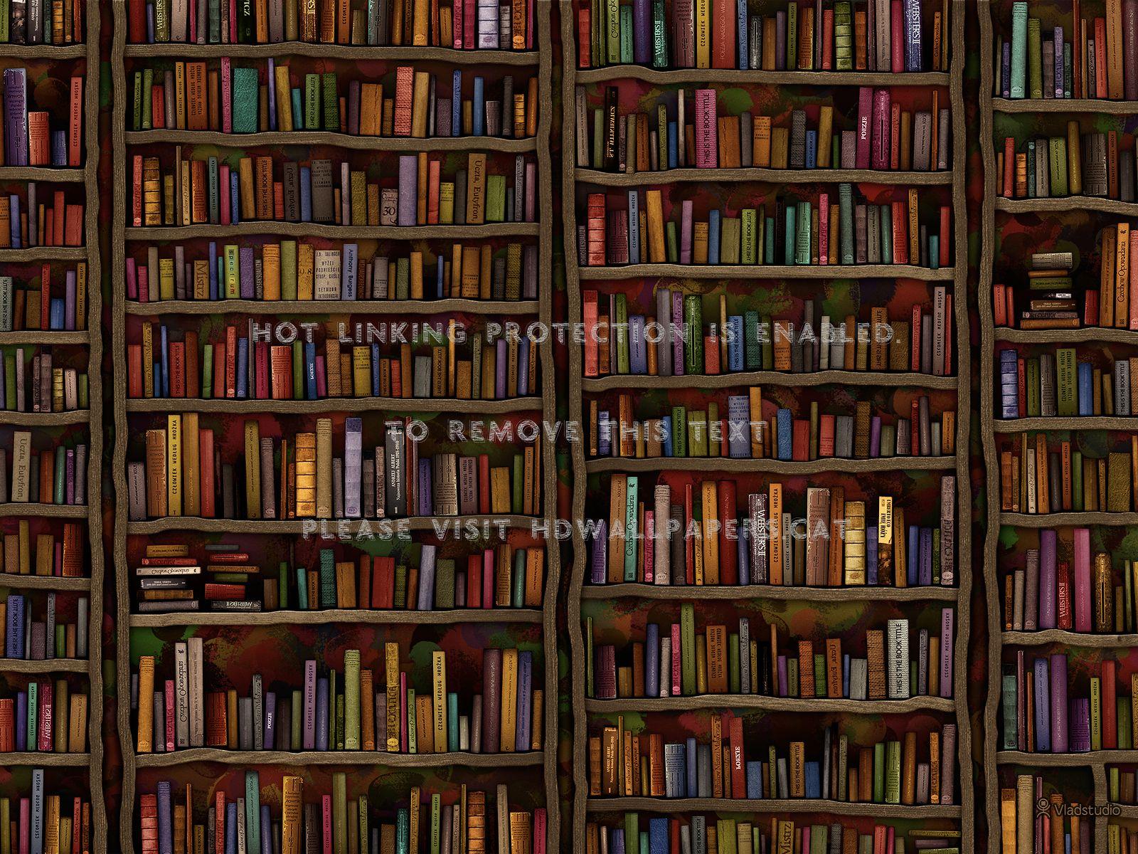 Bookshelf Wallpaper For Ipad