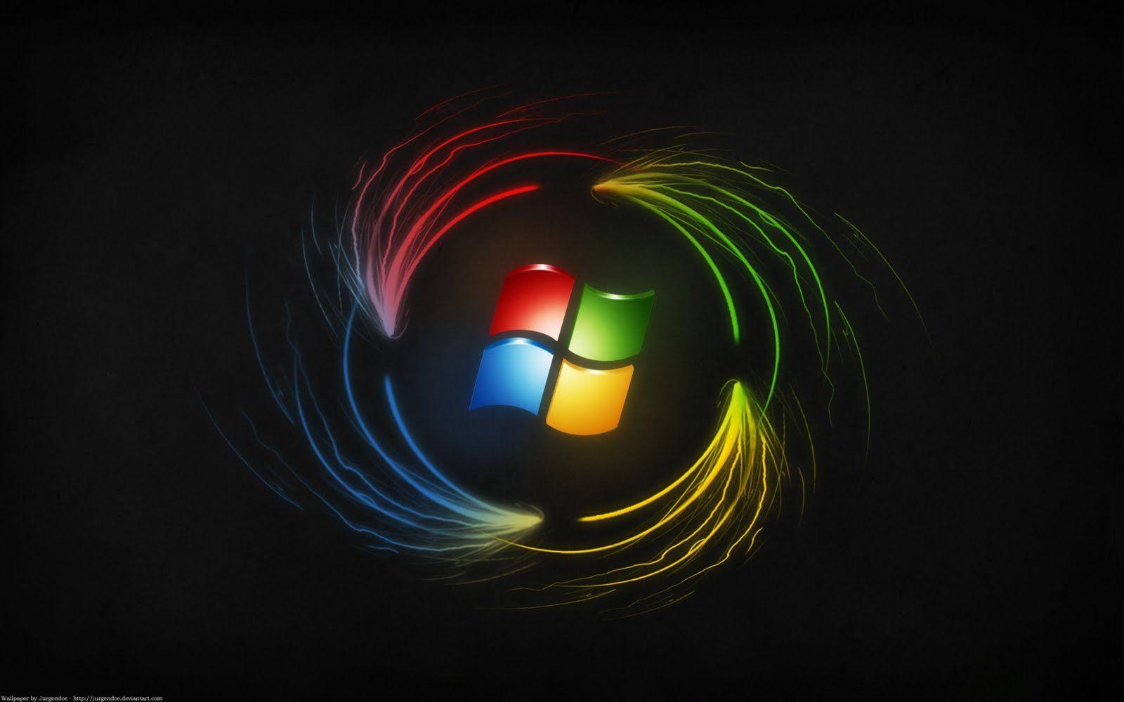 Windows logo Wallpaper 4K M1 Chip Black background 5918
