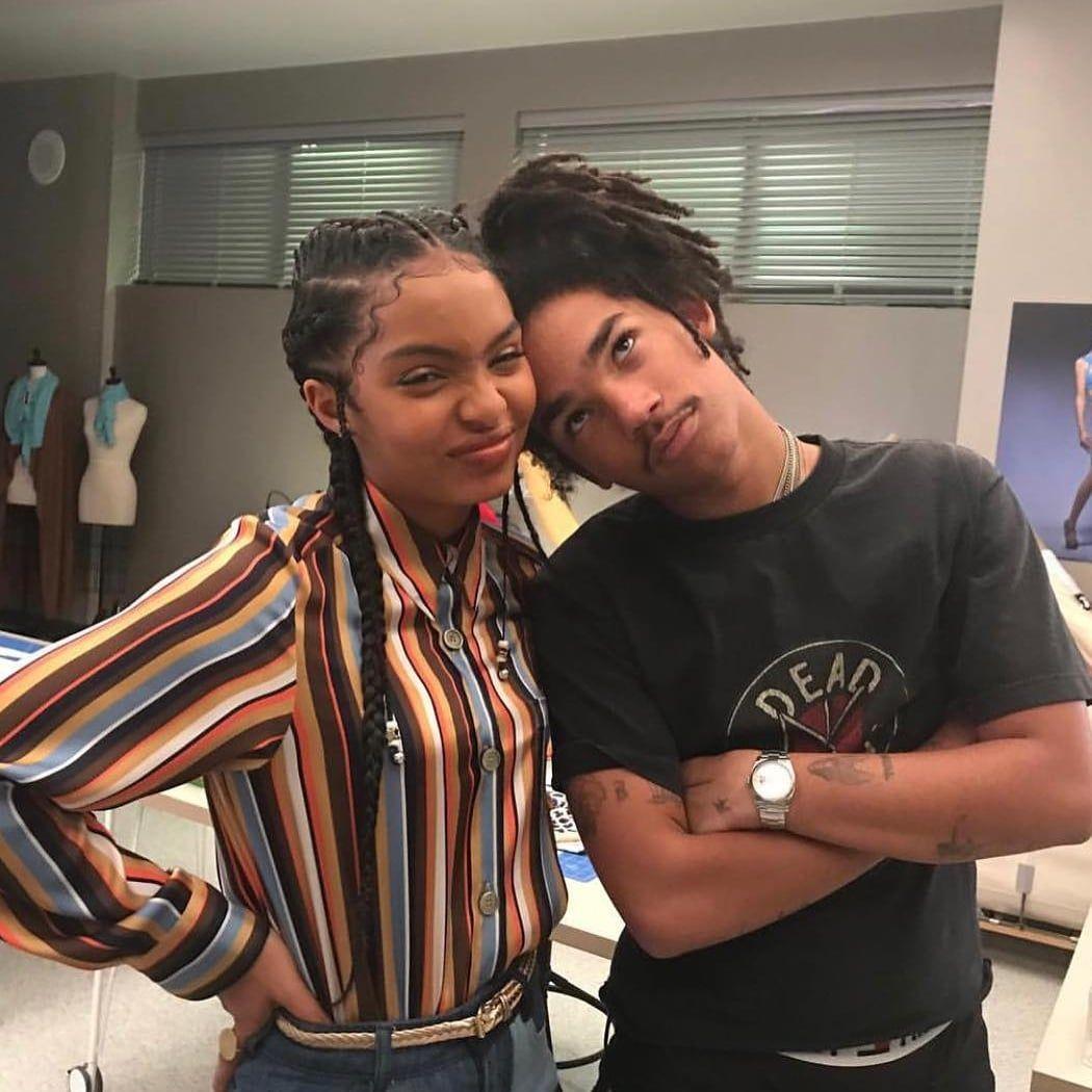 1050x1050 Yara Shahidi and Luka Sabbat Cutest Picture