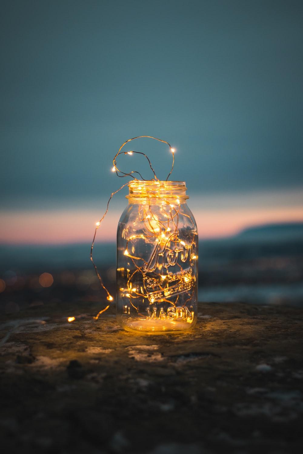 1000x1500 Jar Of Lights Wallpaper