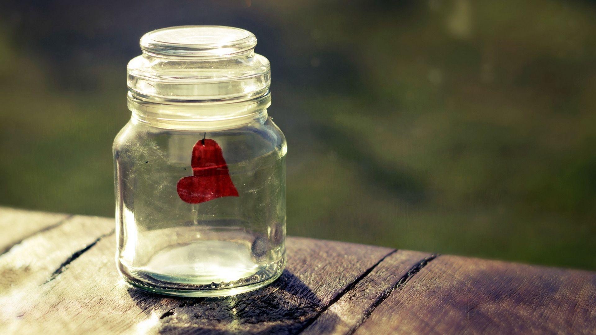 1920x1080 Download wallpaper 1920x1080 bank, glass, heart, paint full HD