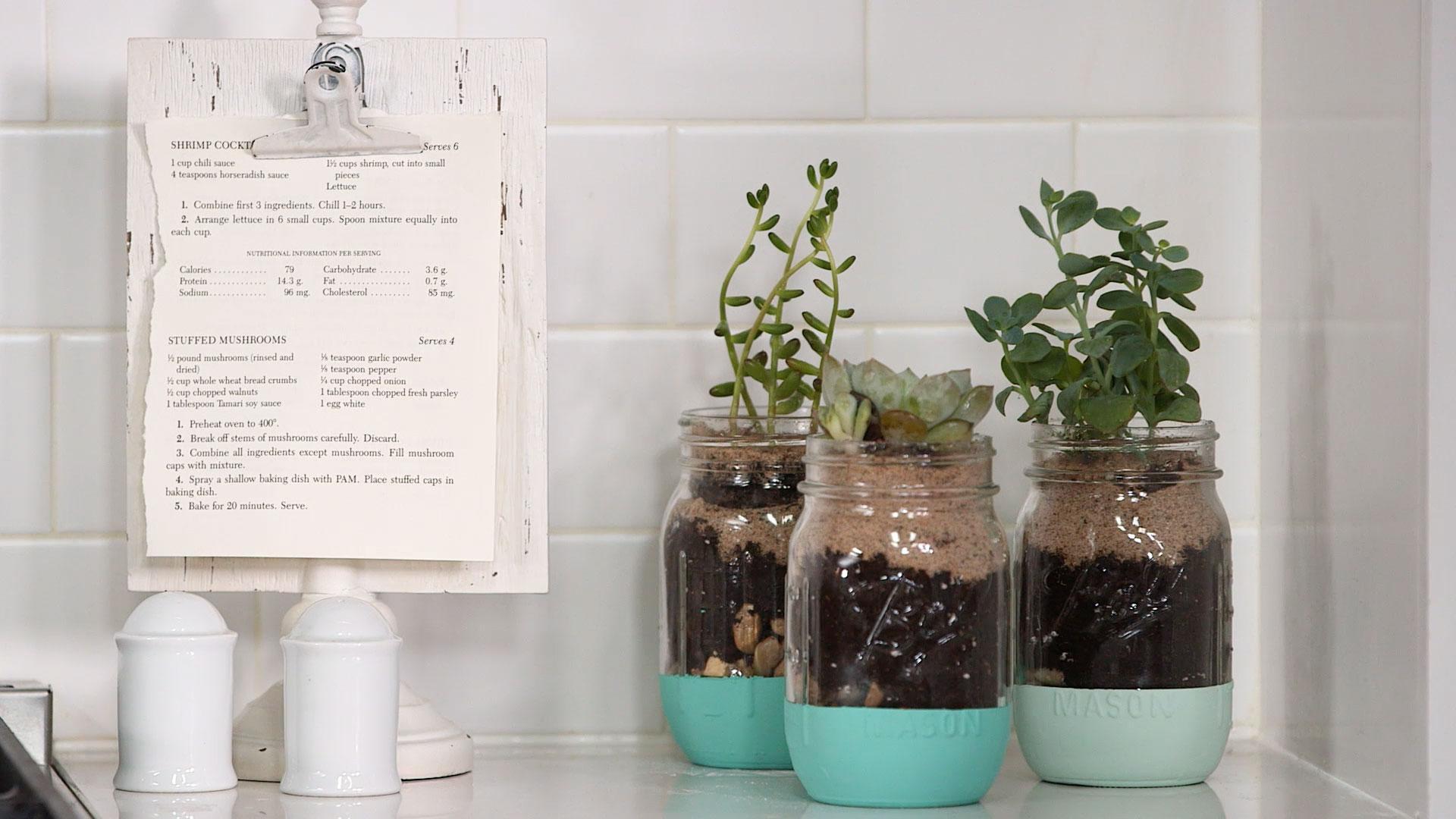 1920x1080 Mason Jar Terrariums