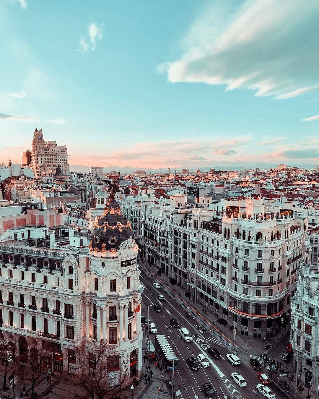 Madrid Skyline Wallpapers Top Free Madrid Skyline Backgrounds Wallpaperaccess