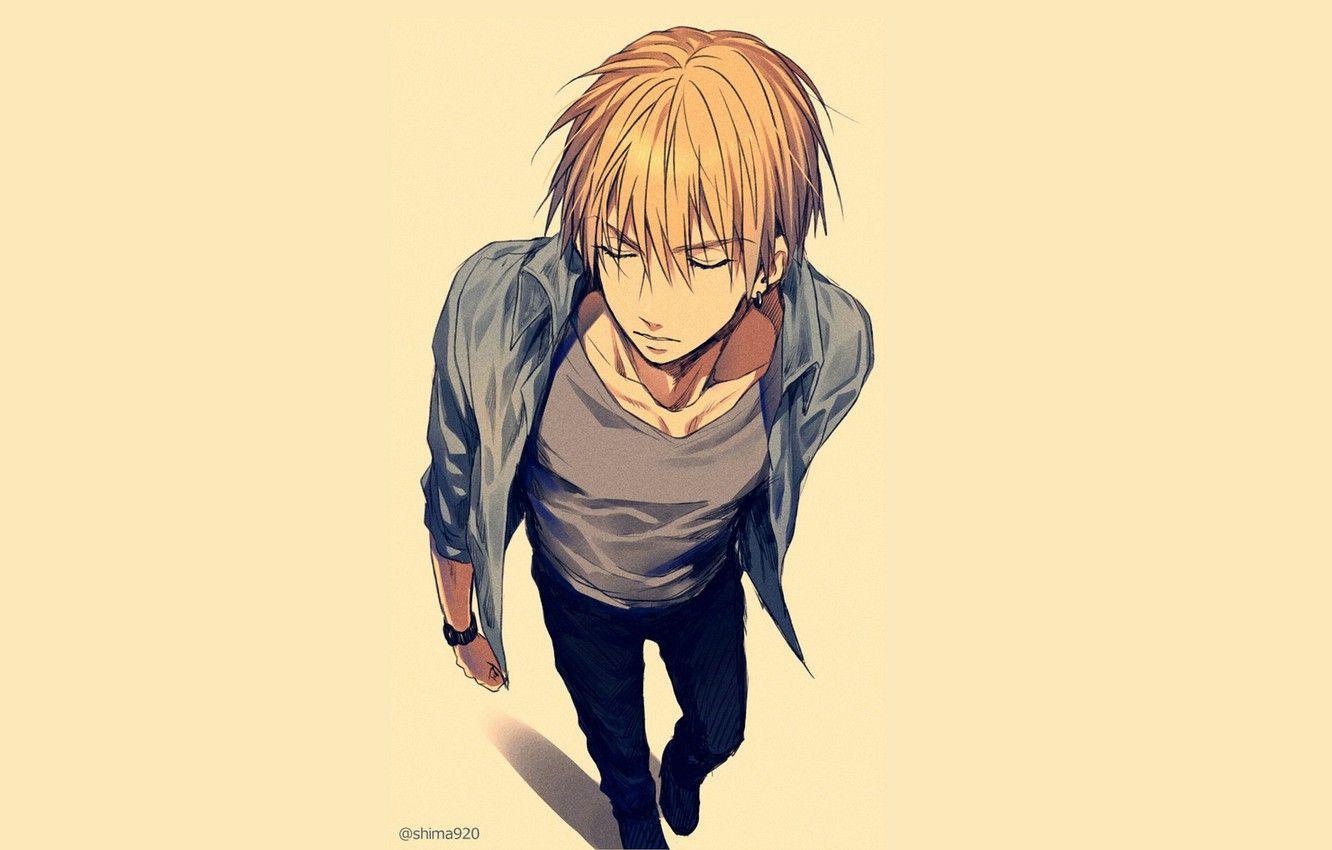 1332x850 Wallpaper look, background, guy, Kuroko's Basketball, Kuroko