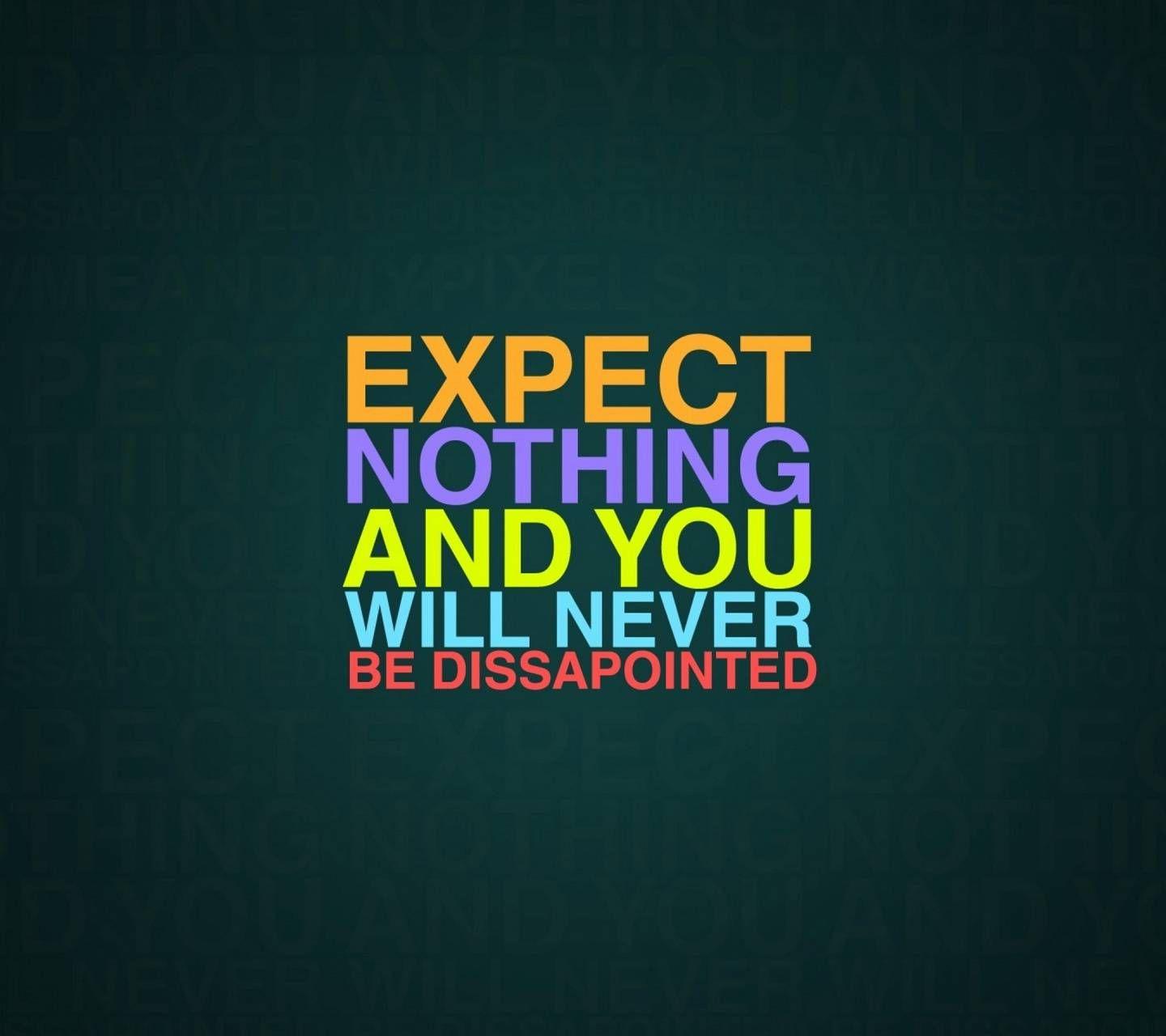 1440x1280 Expect Nothing wallpaper