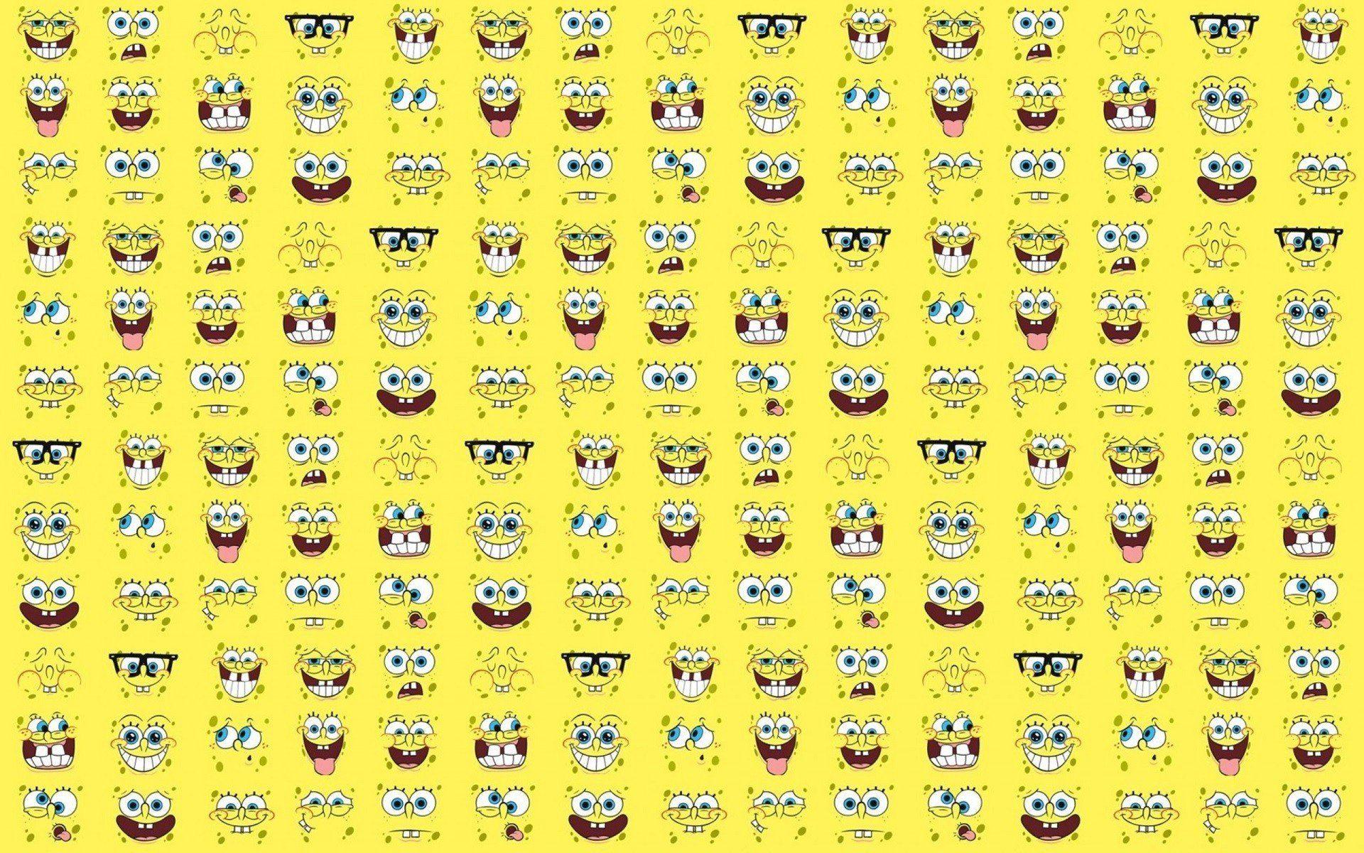 1920x1200 face, SpongeBob SquarePants, Spongebob, Cartoon, Yellow, Collage, TV Wallpaper HD / Desktop and Mobile Background