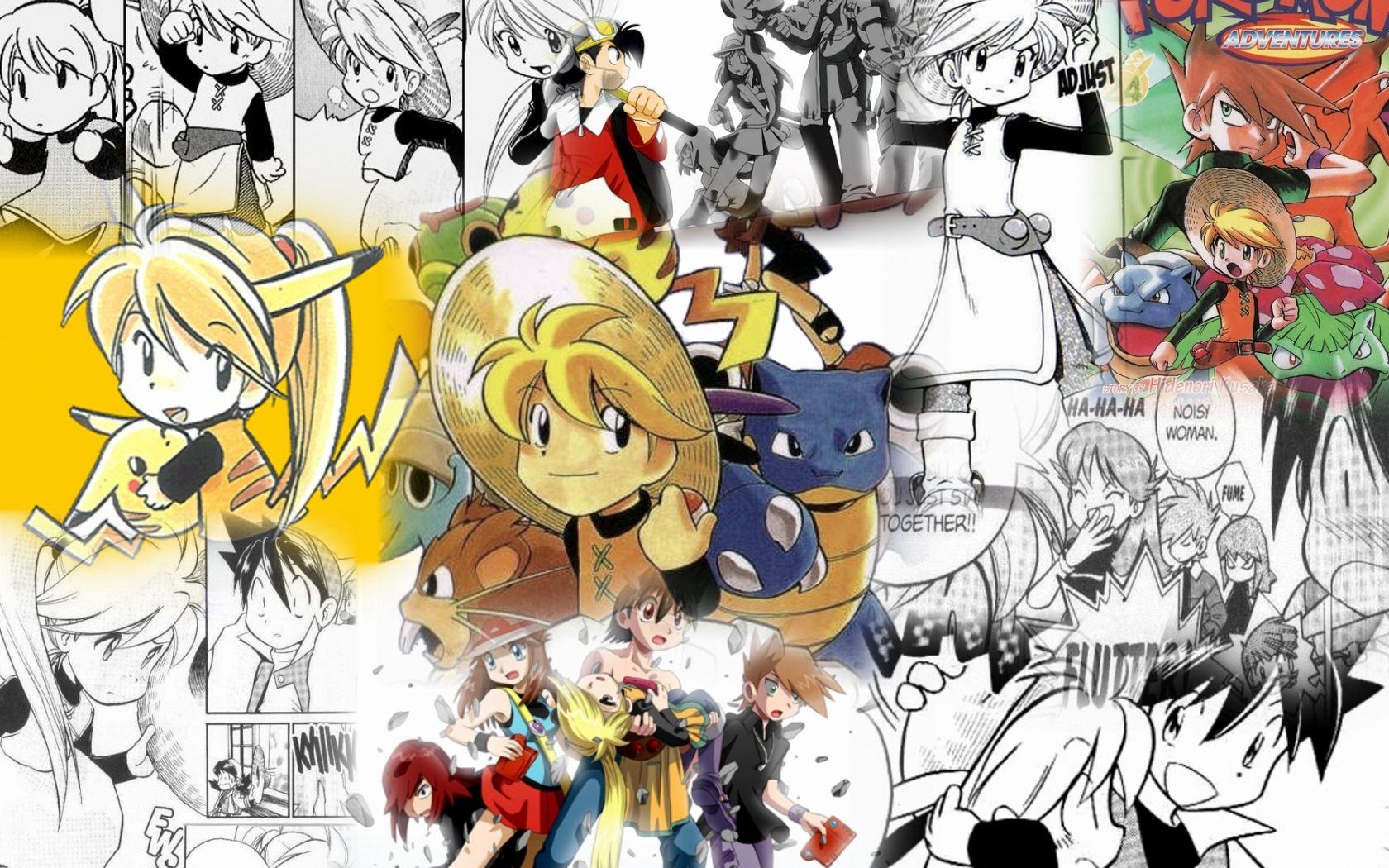 1680x1050 Free download Yellow From Pokemon Adventures image Yellow Collage