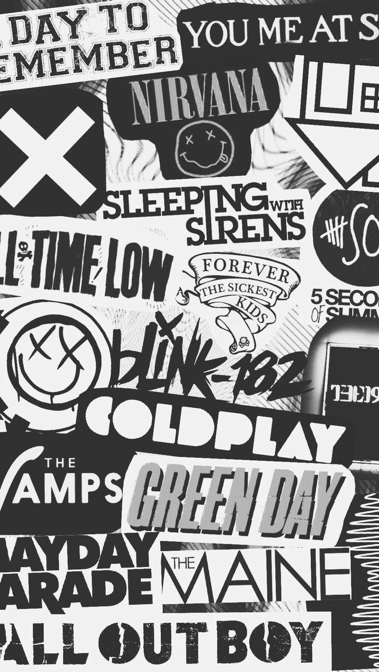 752x1334 Black And White Music Wallpaper