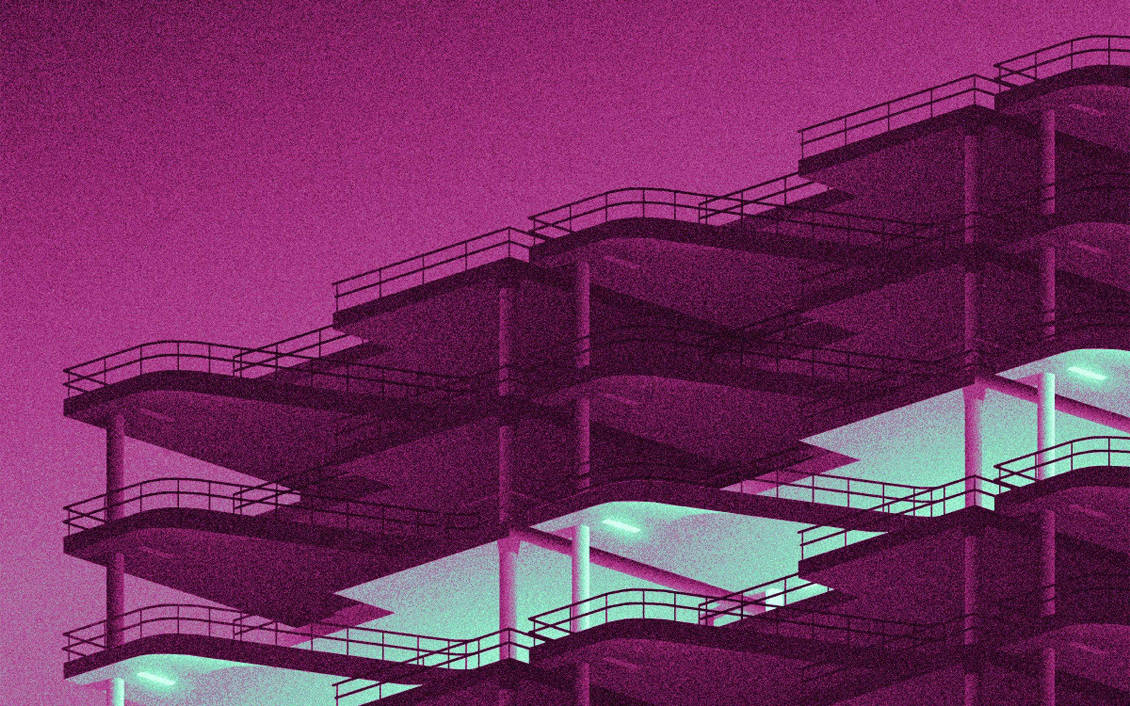 3840x2400 Architecture Minimal Red Illustration Art 4k HD Wallpaper