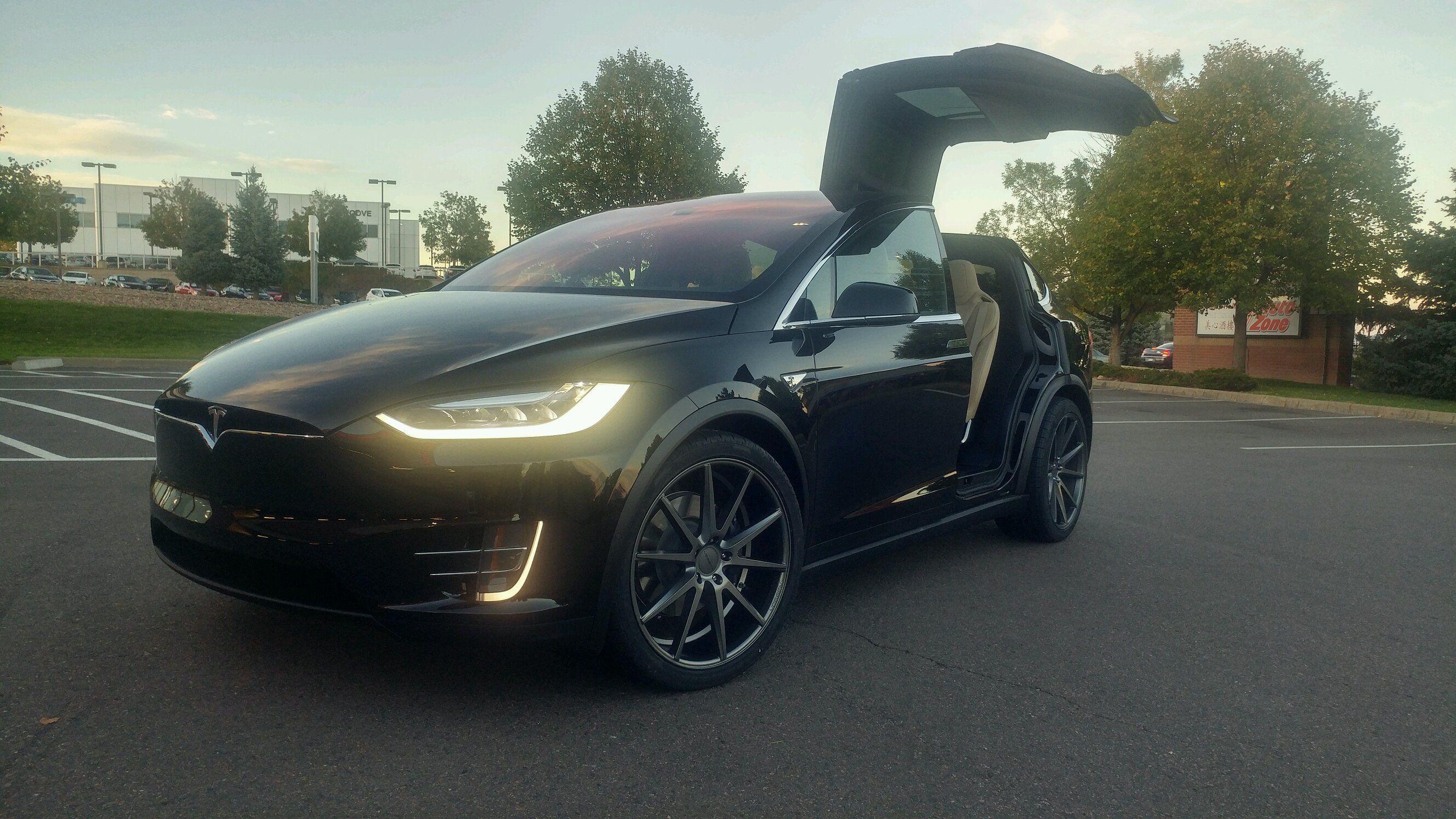2656x1494 Tesla Model X with 22 inch Vossen wheels and Pirelli tires