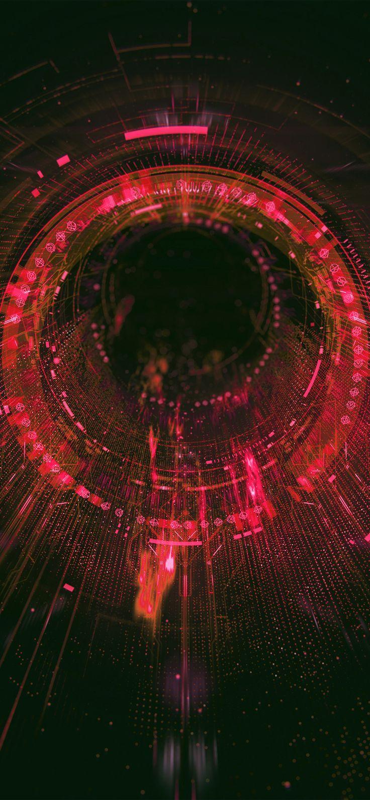 736x1593 iPhone X wallpaper : circle blackhole orange digital
