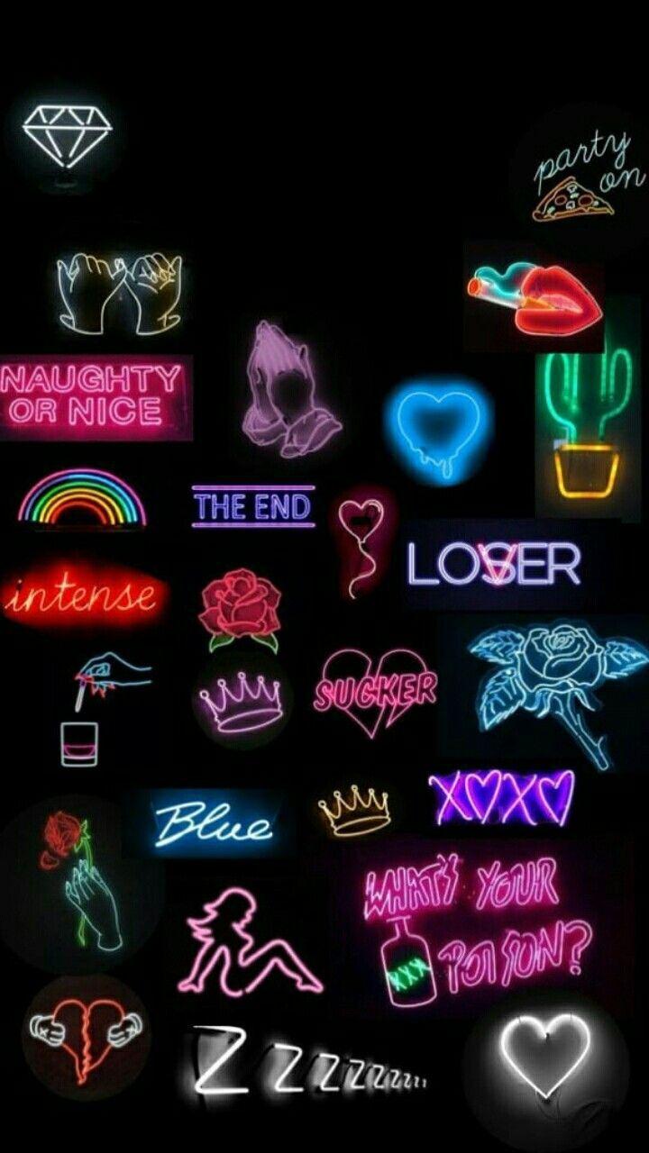 720x1280 Neon Aesthetic Wallpaper Blue Wallpaper