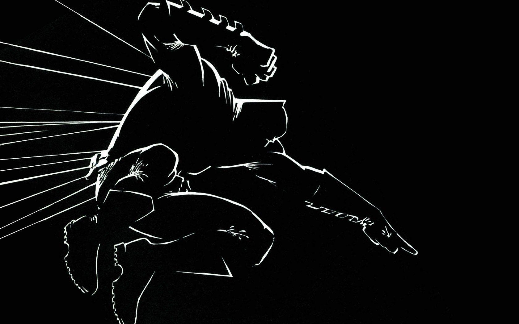 1680x1050 Minimalistic Batman wallpaper