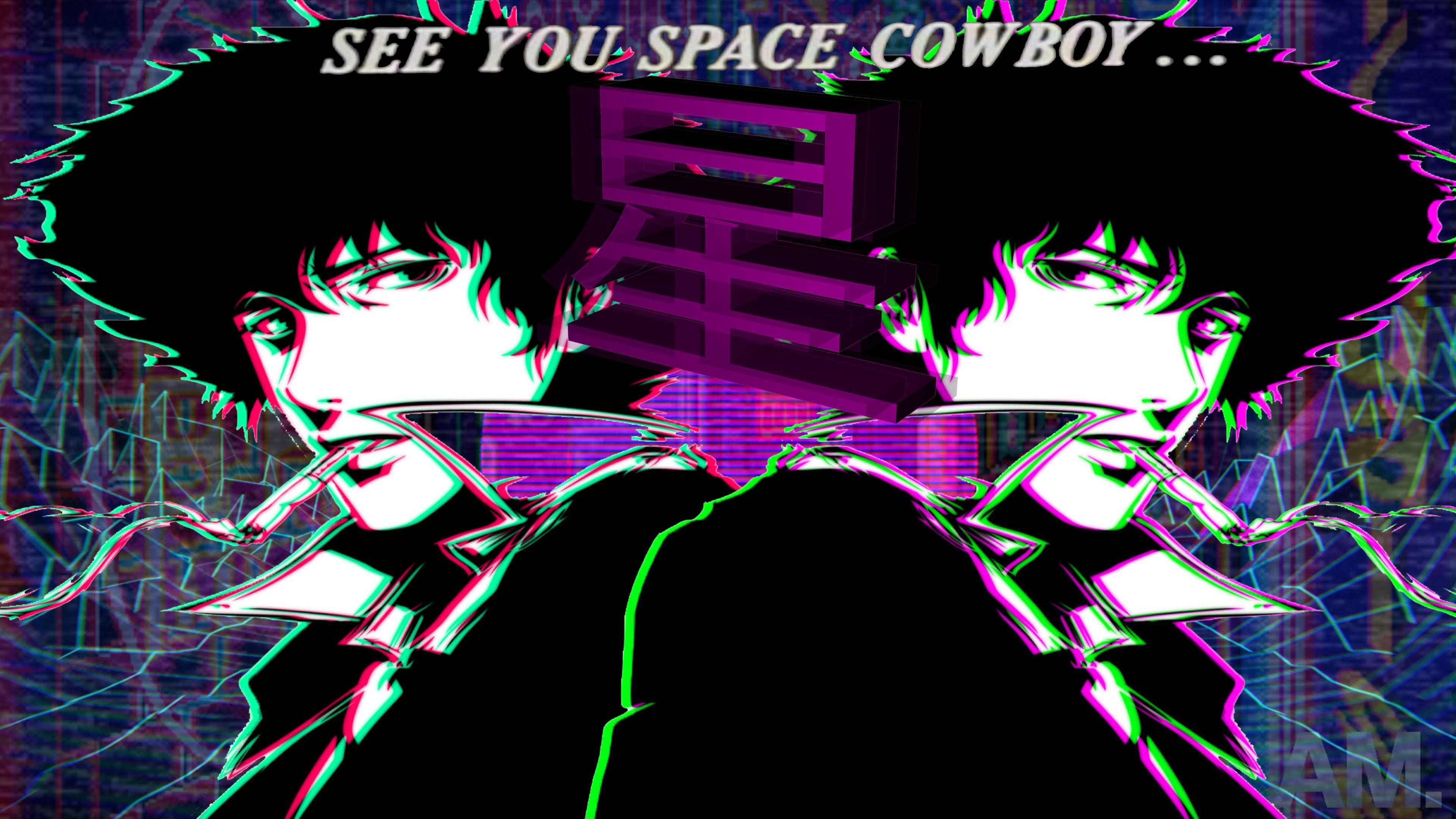 Hình nền siêu HD 3840x2160 Cowboy Bebop steamwave 4k.  Hình nền