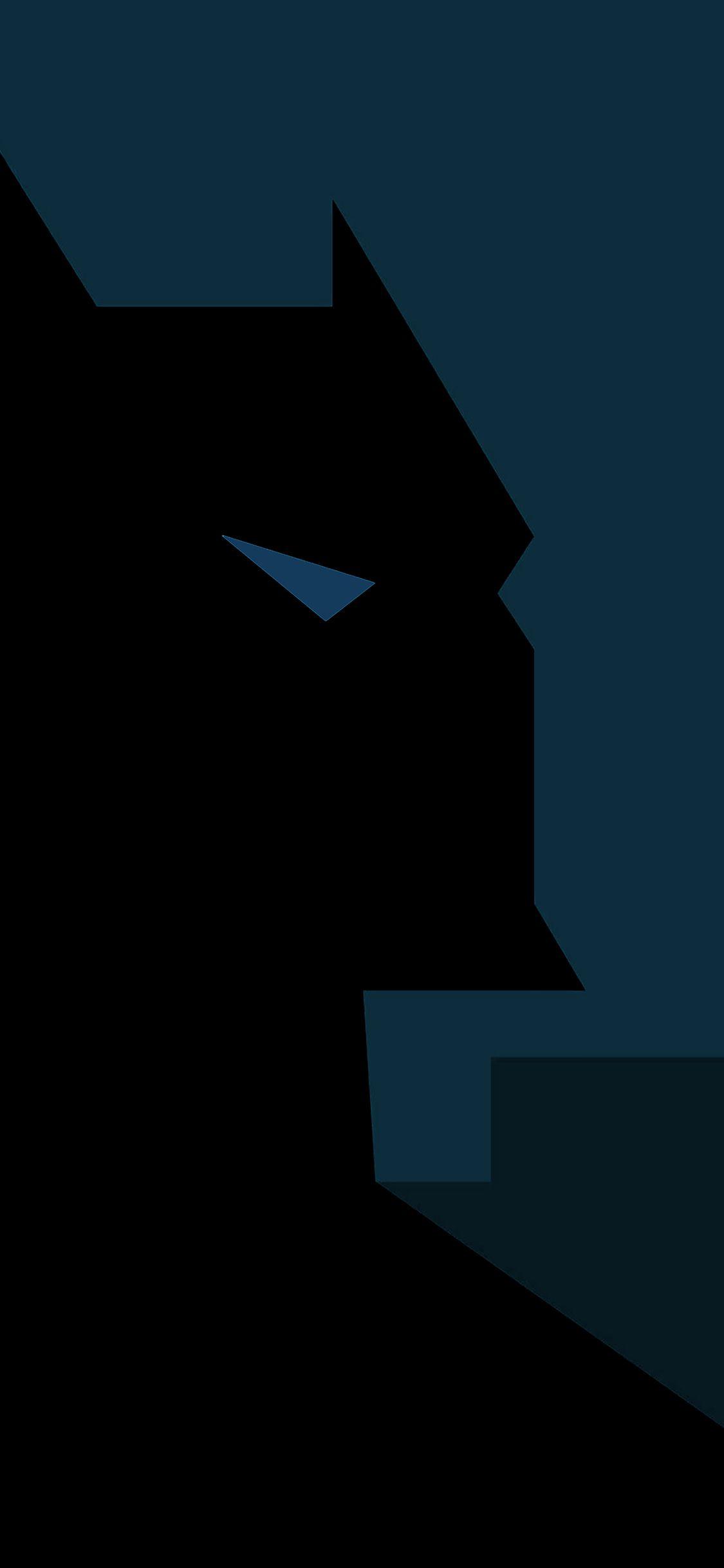 1125x2436 Batman Blue Minimal Illust Art Hero