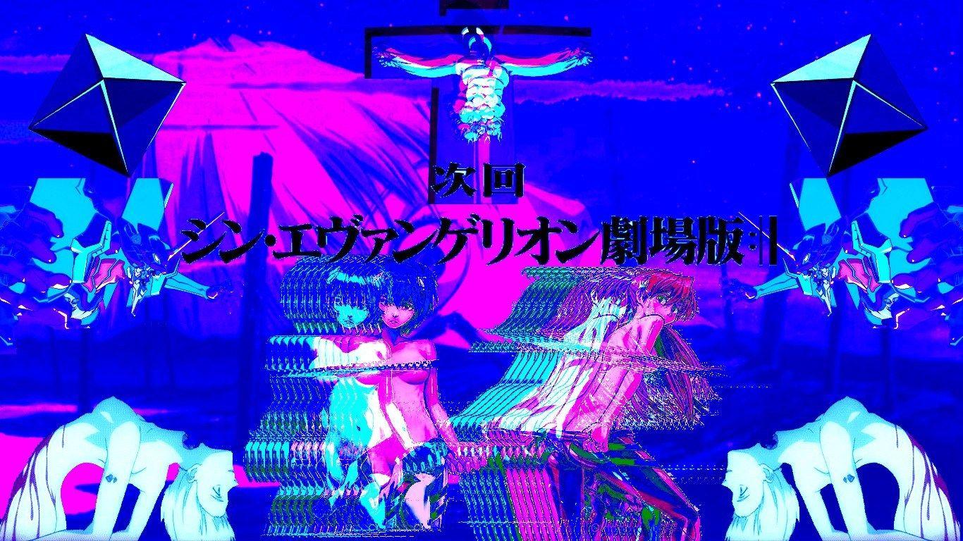 1366x768 Neon Genesis Evangelion Vaporwave ⋆ Qabick Cents