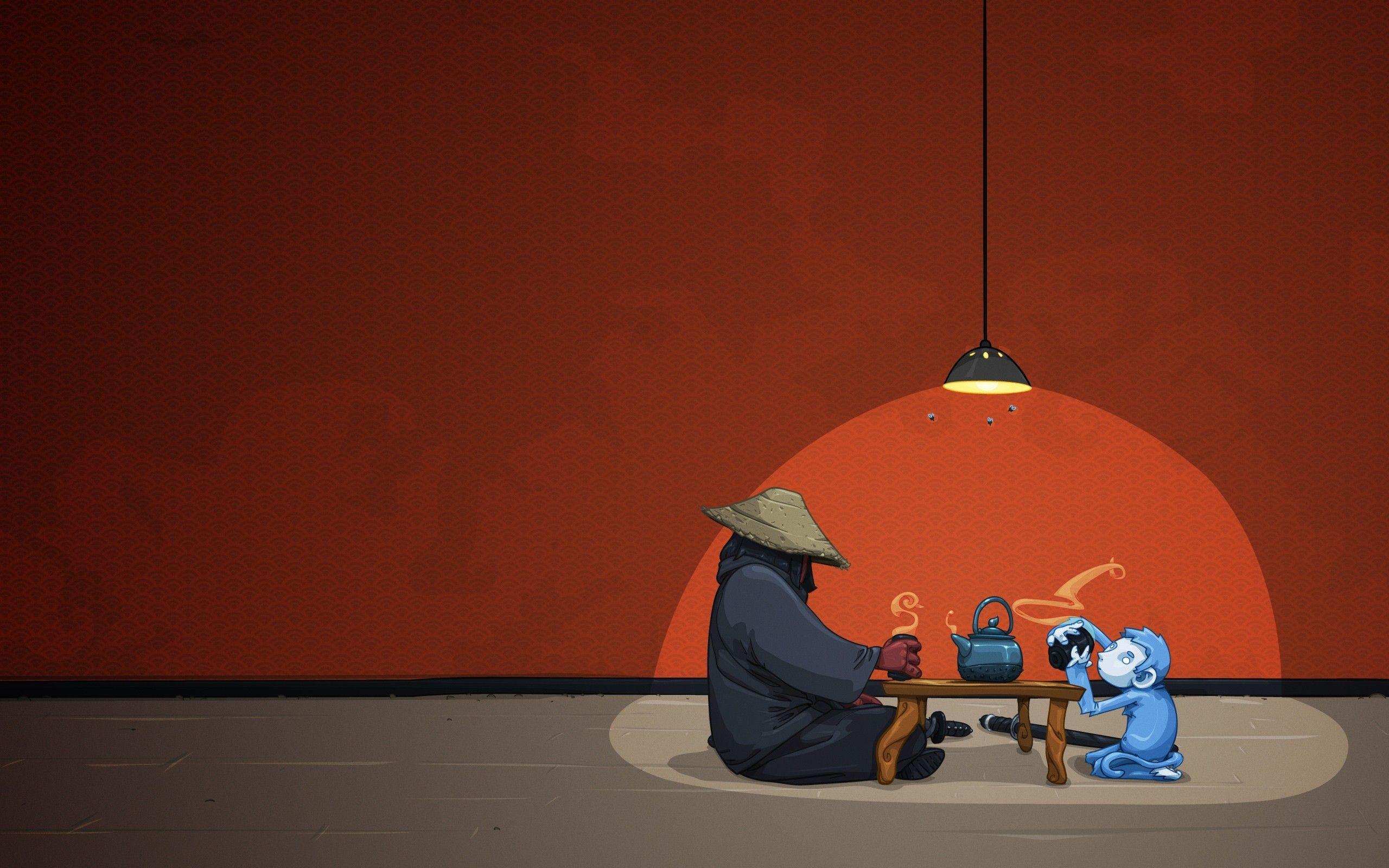2560x1600 Chinese Tea, Orange Background Wallpaper And Image Tea