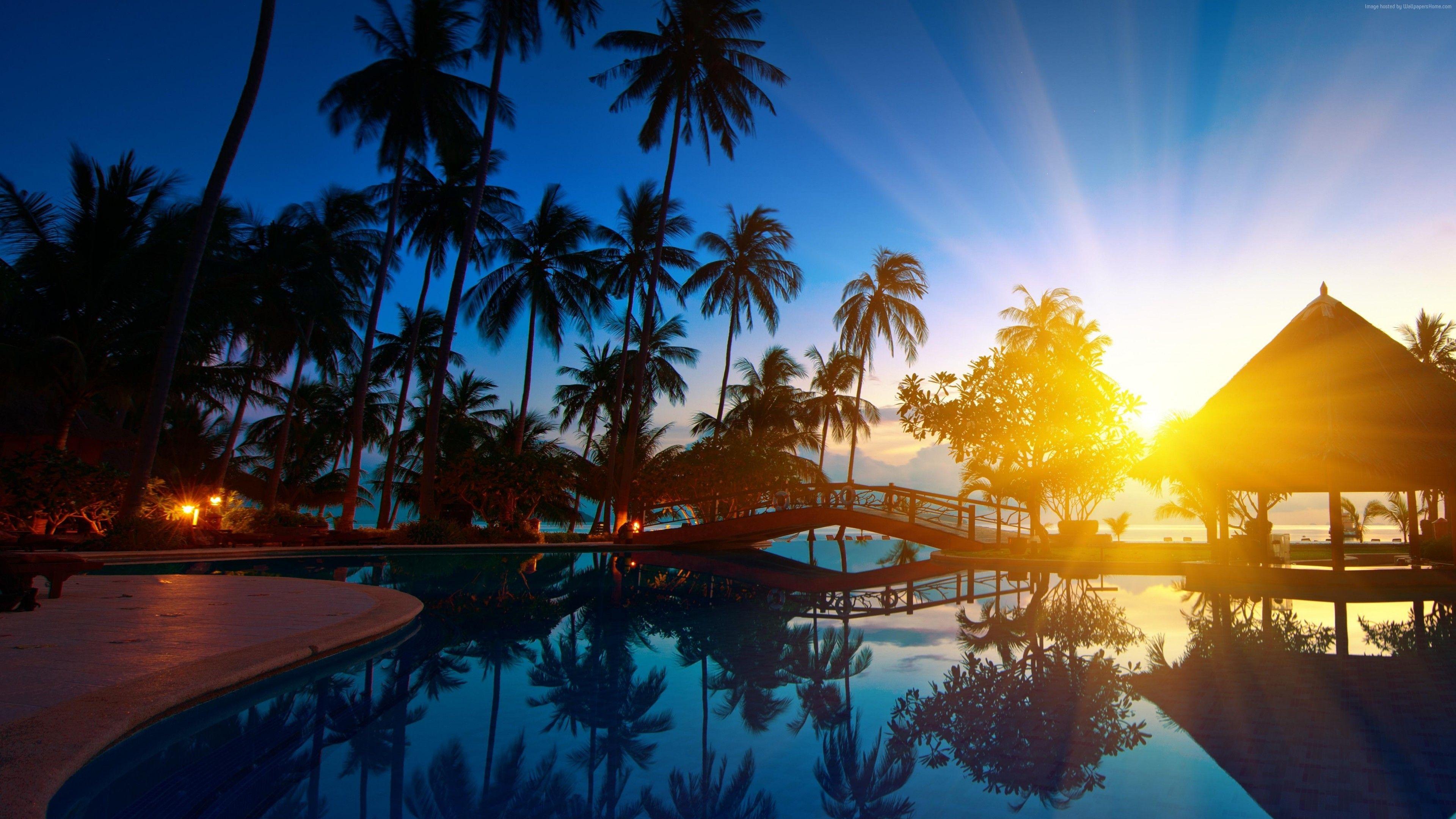 3840x2160 Wallpaper Thailand, hotel, ocean, beach, vacation, 5k, 4k, Travel