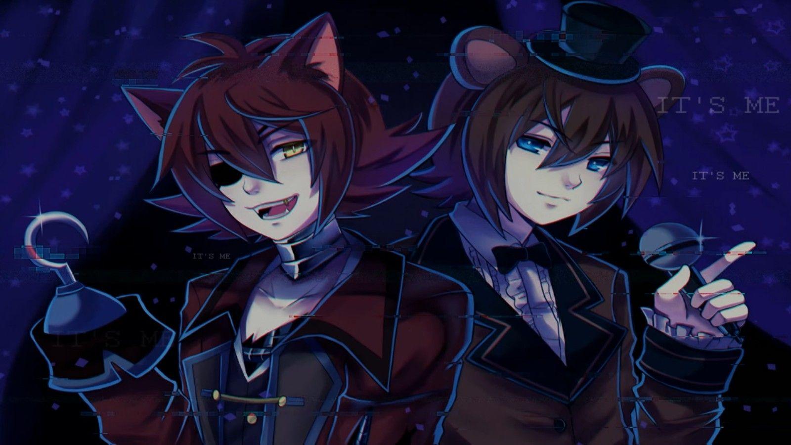 1600x900 anime, Anime boys, FNAF, Foxy, Freddy Wallpaper HD / Desktop