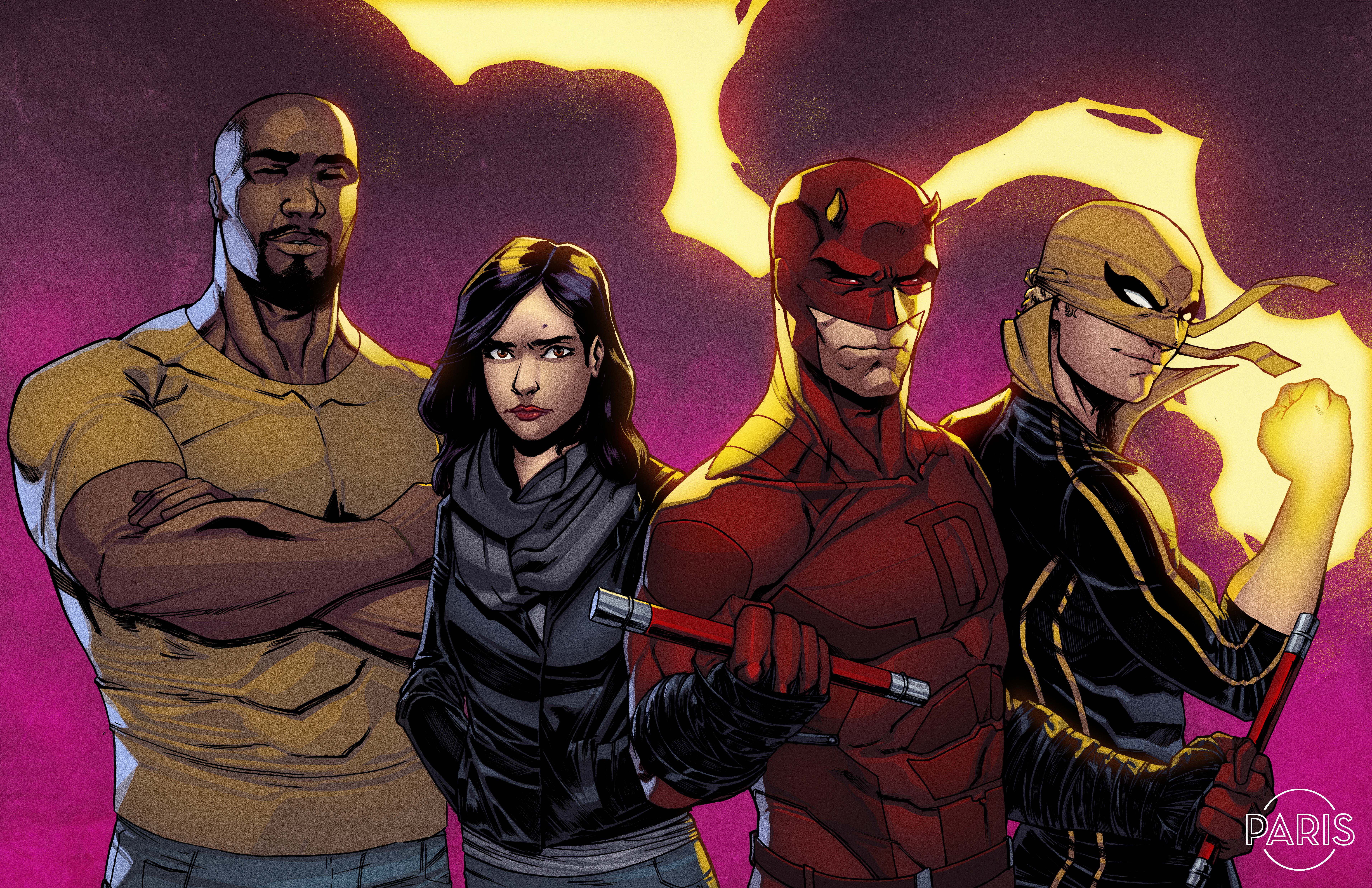 7650x4950 The Defenders Comics Artwork 8k, HD Tv Shows, 4k Wallpaper