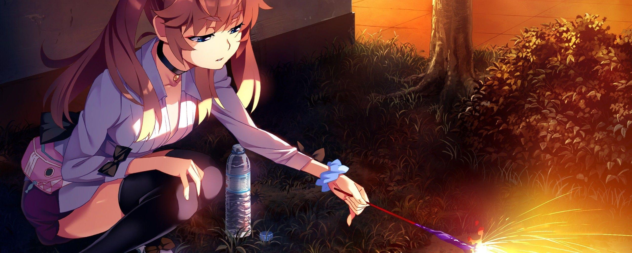 2560x1024 grisaia no kajitsu, matsushima michiru, anime 2560x1024