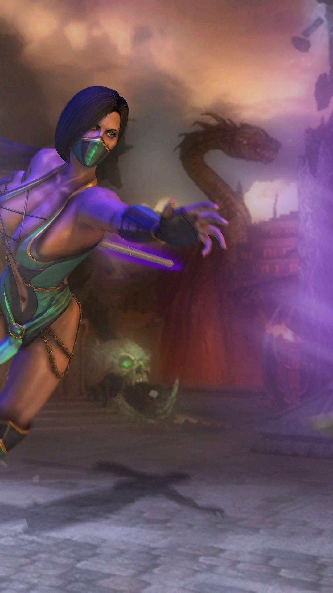 1080x1920 Weapons, Battle, Costume, Art, The Game, Jade, Mortal