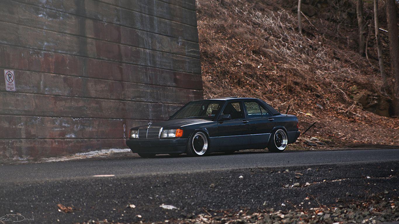 1366x768 Desktop Wallpaper Mercedes Benz Stance Black Cars 1366x768