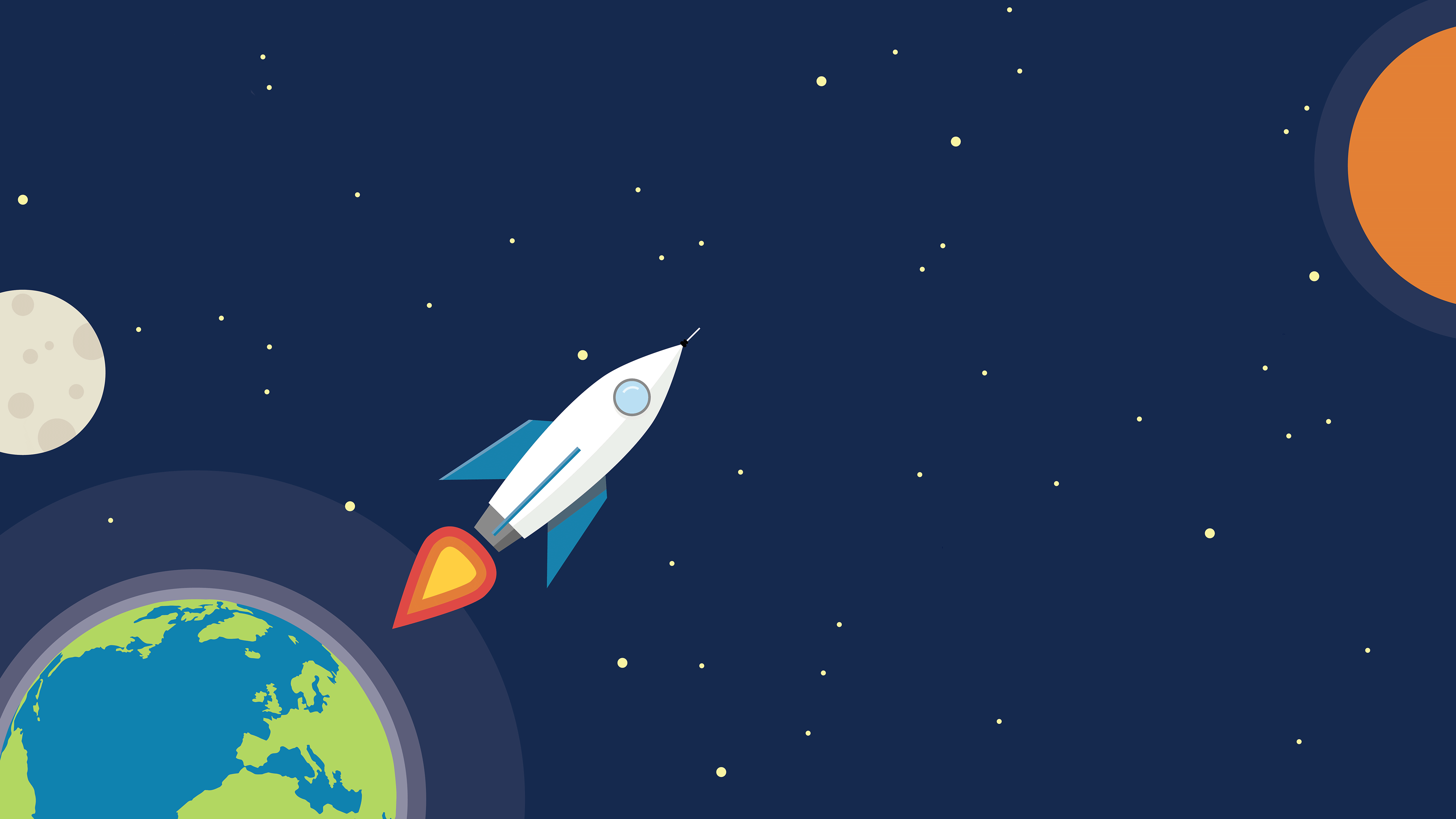 3840x2160 Earth Rocket Minimalism 4k rocket wallpaper, minimalism wallpaper, earth wallpaper, digital art wallpaper, art. Art wallpaper, Wallpaper, Widescreen wallpaper
