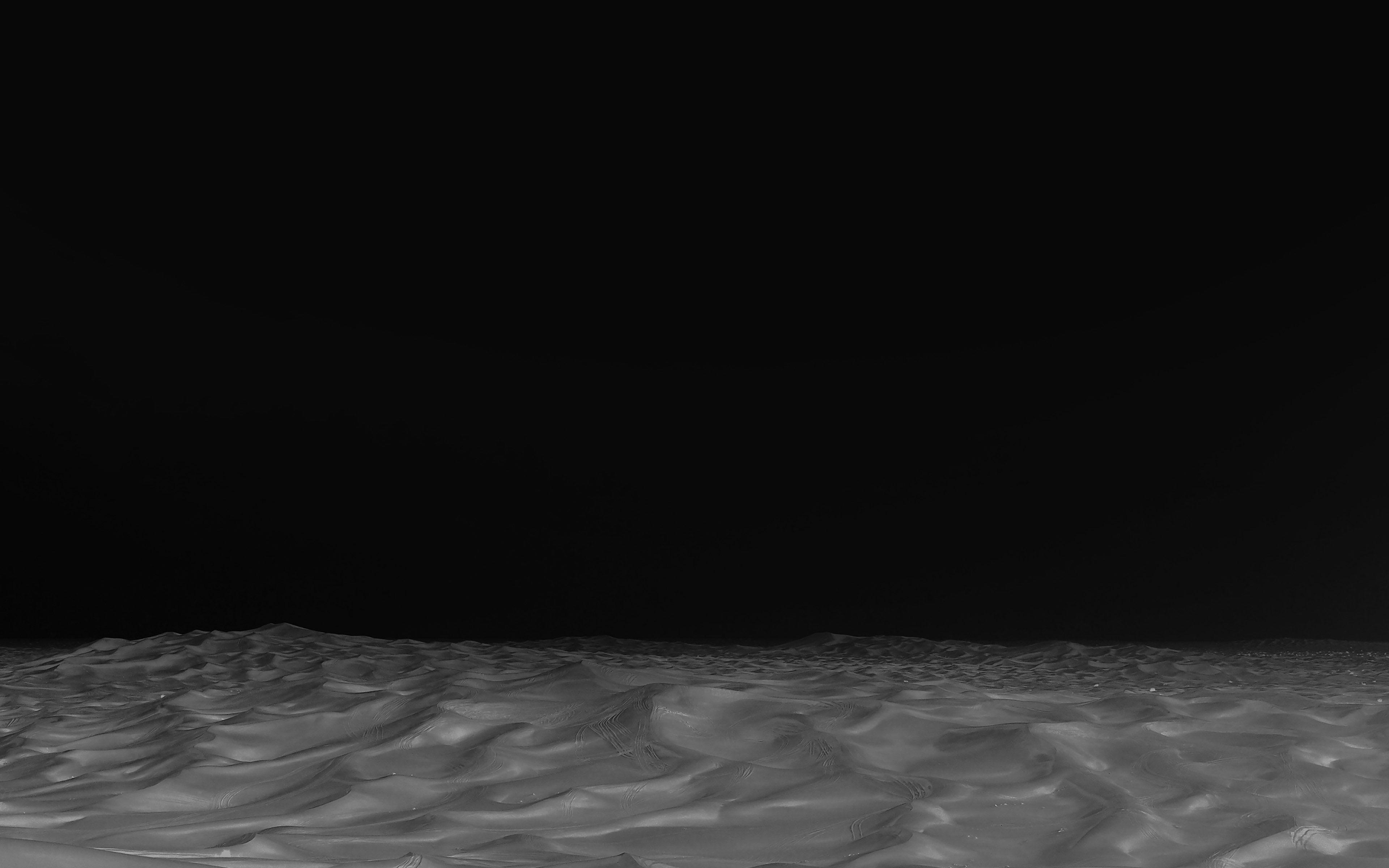 3840x2400 Desert Minimal Dark Black Nature Sky Earth